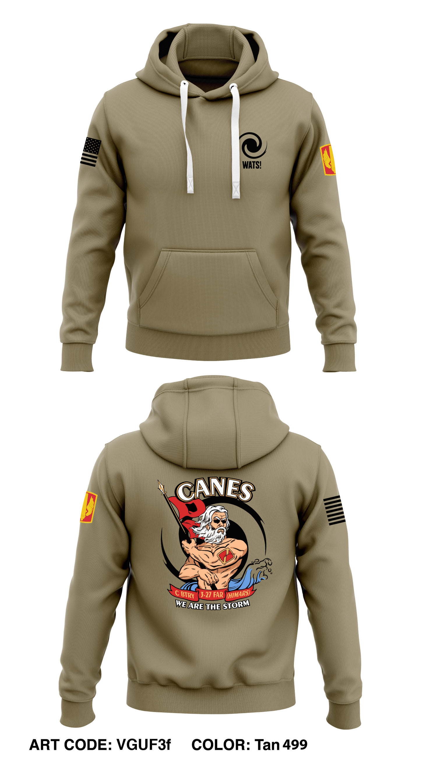 C BTRY / 3-27 FAR (HIMARS) Store 1 Core Men's Hooded Performance Sweatshirt - VGUF3f