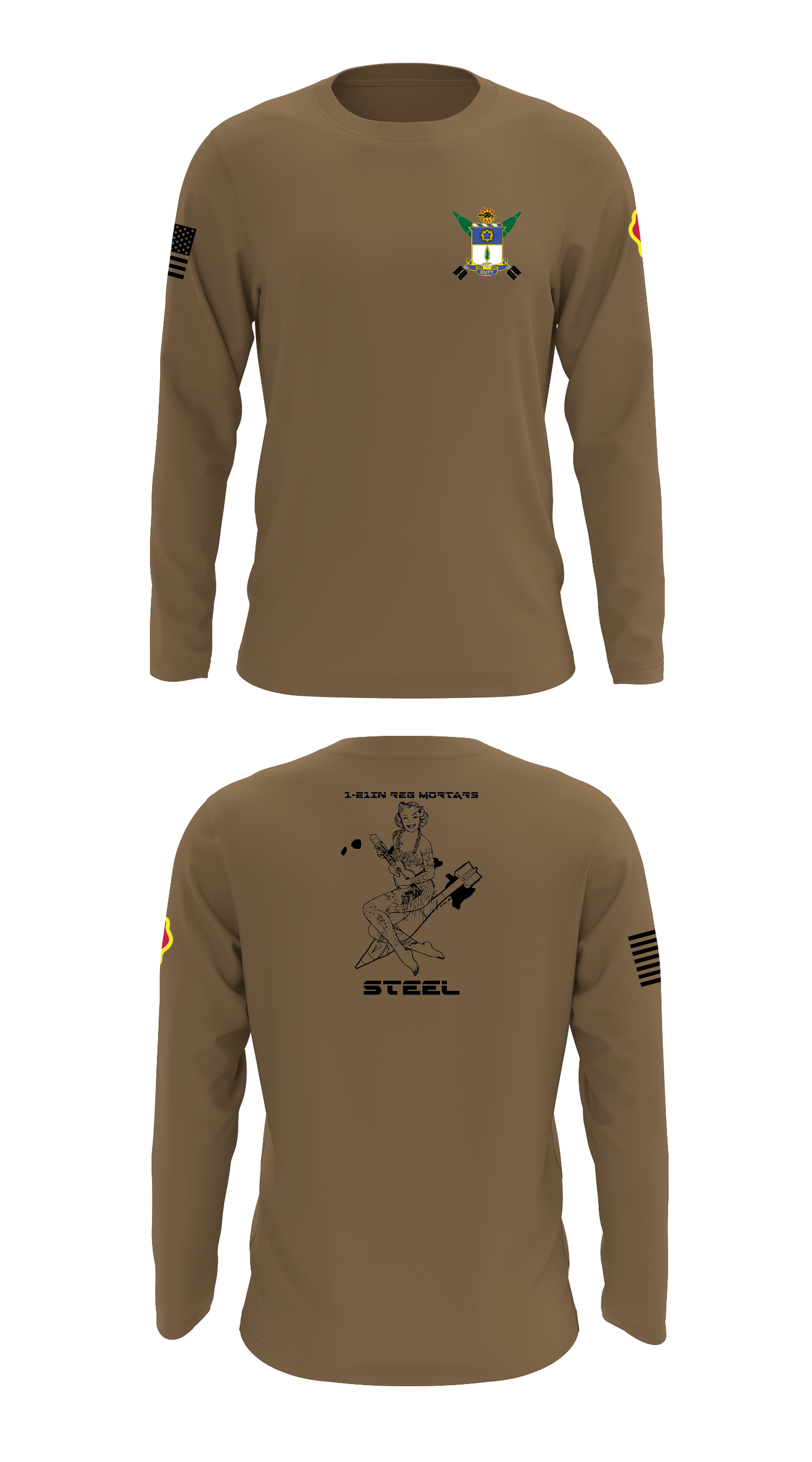 1-21IN Mortars Store 1 Core Men's LS Performance Tee - 54411735182
