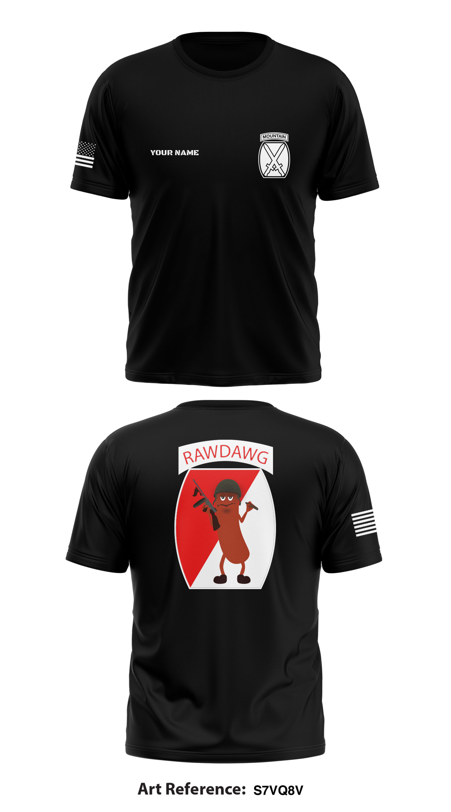 RAWDAWG PLATOON Store 1 Core Men's SS Performance Tee - S7vq8v