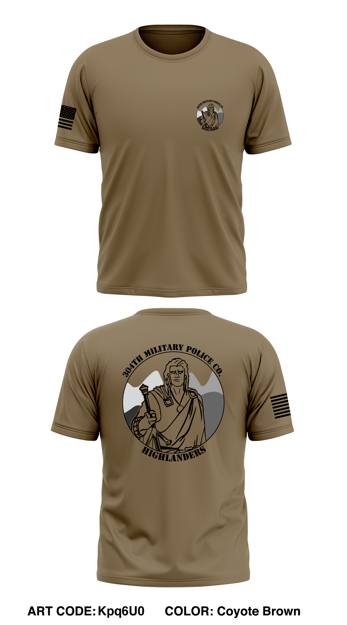 304th MP Co Store 1 Core Men's SS Performance Tee - Kpq6U0