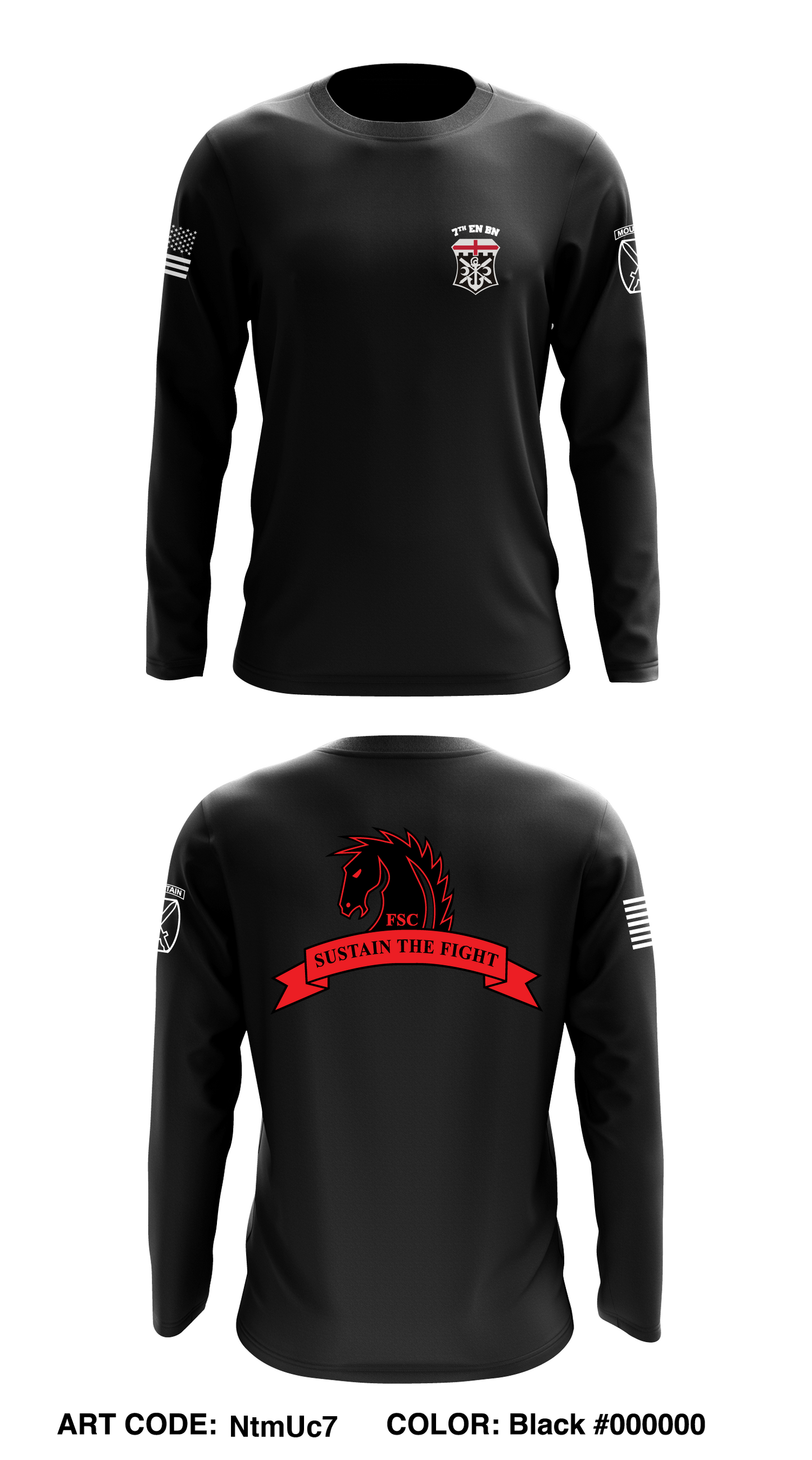 7th Engineer Battalion - PT Gear Core Men's LS Performance Tee - NtmUc7