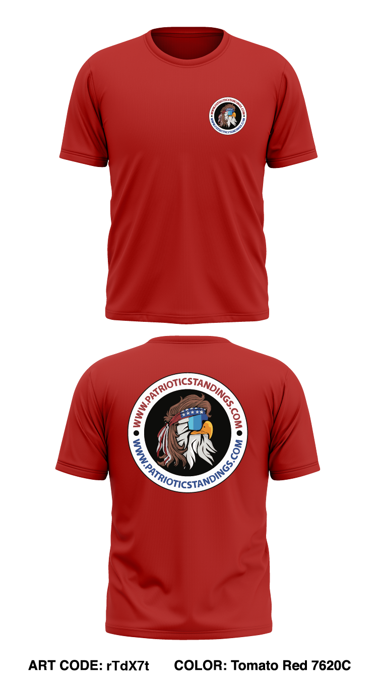 PATRIOTIC STANDINGS Store 1 Core Men's SS Performance Tee - rTdX7t