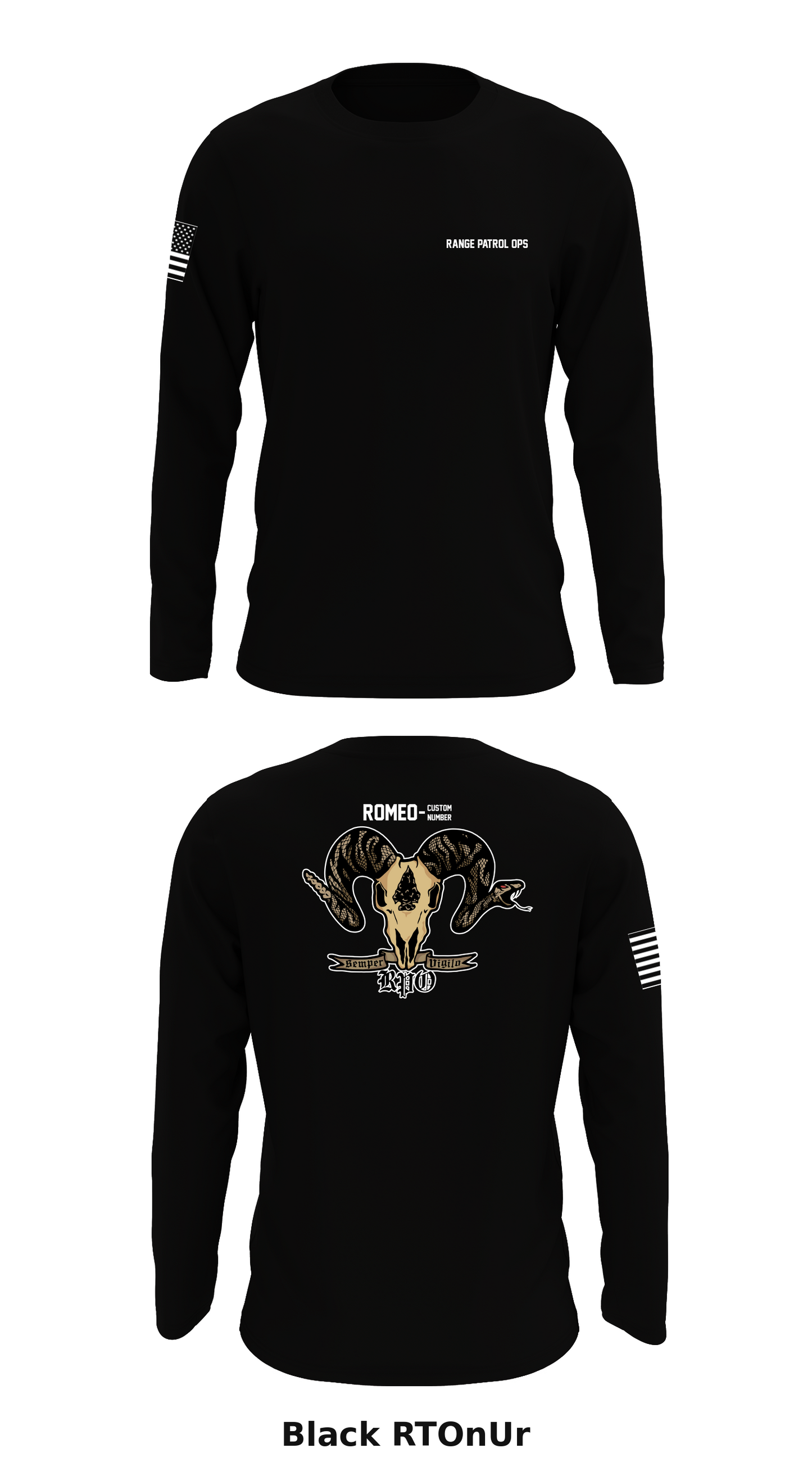 Range Patrol Operations Store 1 Core Men's LS Performance Tee - RTOnUr