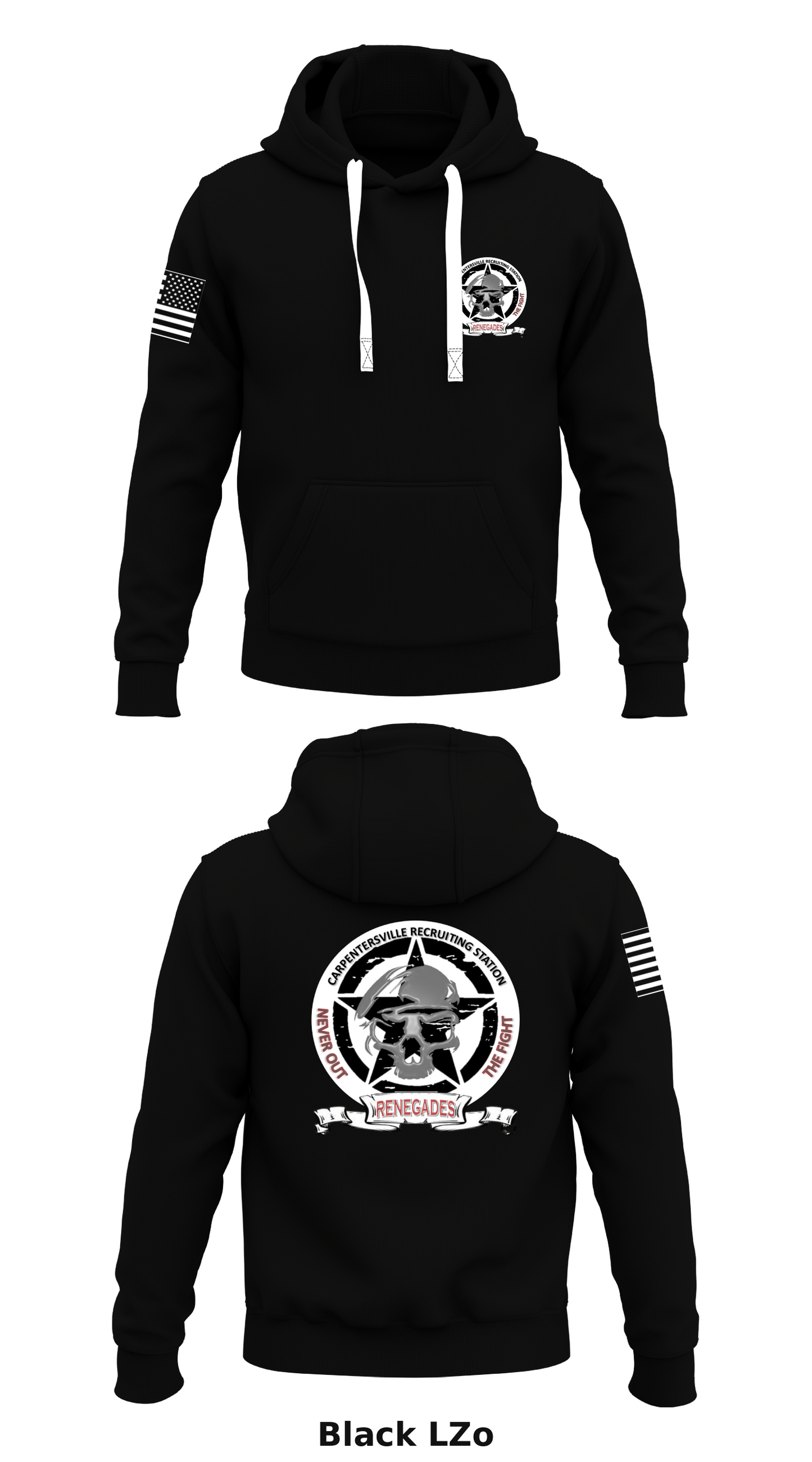 Carpentersville Recruiting Station Store 1 Core Men's Hooded Performance Sweatshirt - LZo