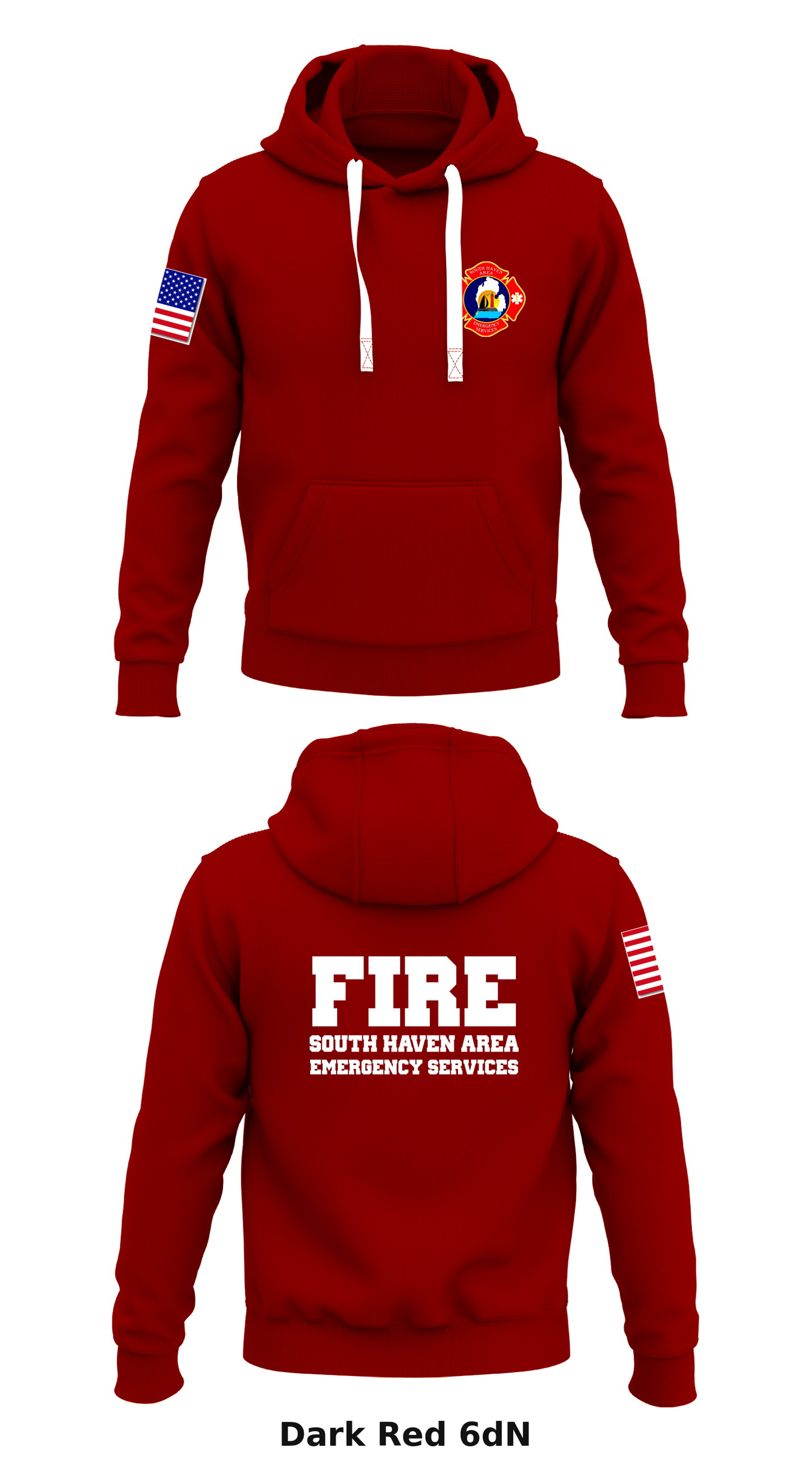 South Haven Area Emergency Services Store 1 Core Men's Hooded Performance Sweatshirt - 6dN