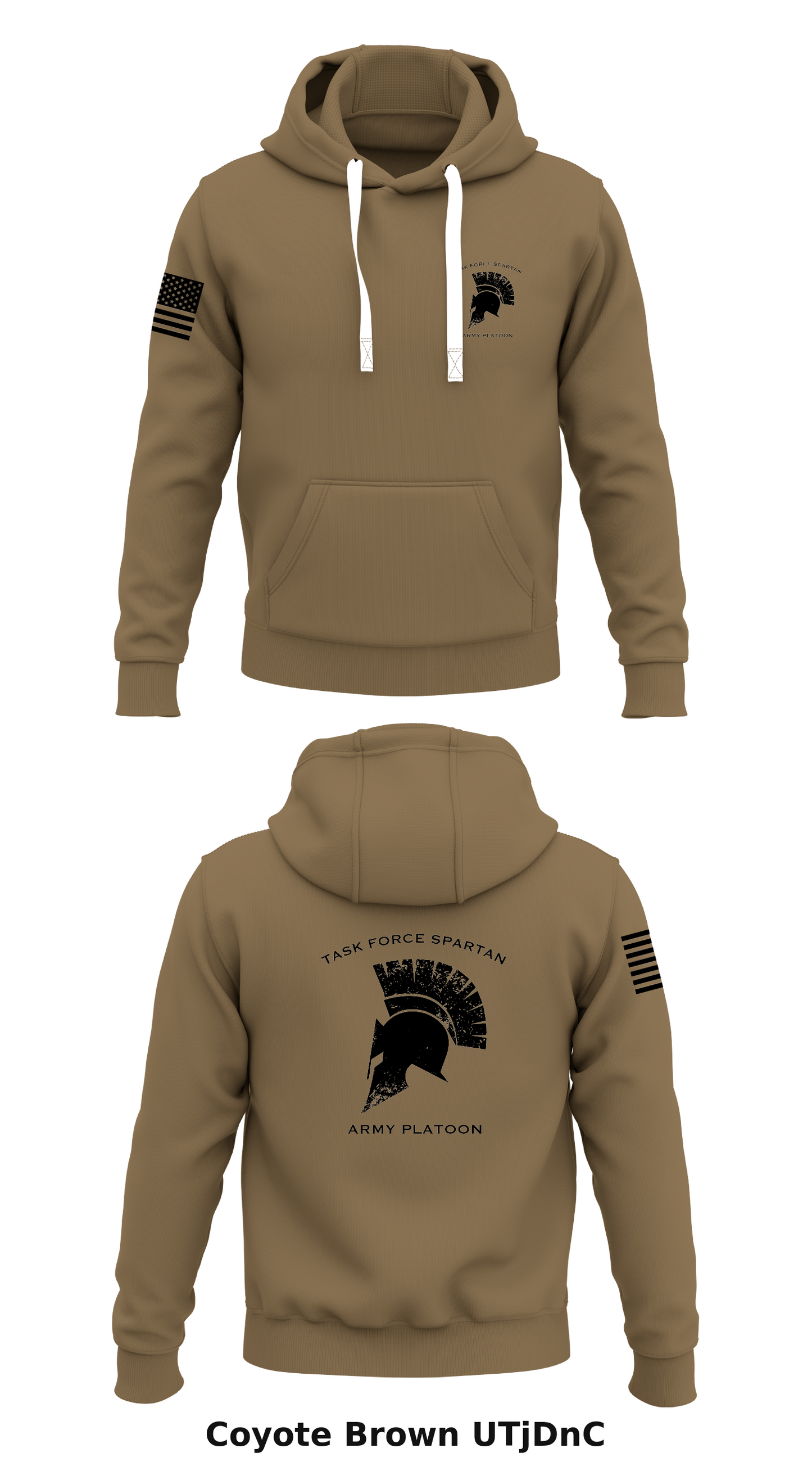 Task Force Spartan- Army Platoon Store 1 Core Men's Hooded Performance Sweatshirt - UTjDnC