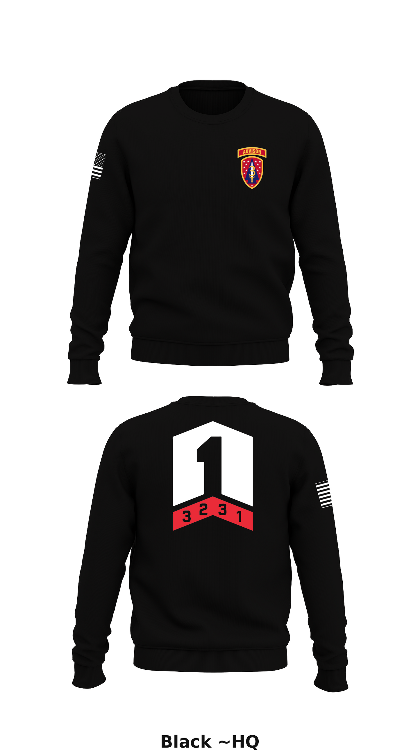 C CO 2nd BN 3RD SFAB Store 1 Core Men's Crewneck Performance Sweatshirt - ~HQ