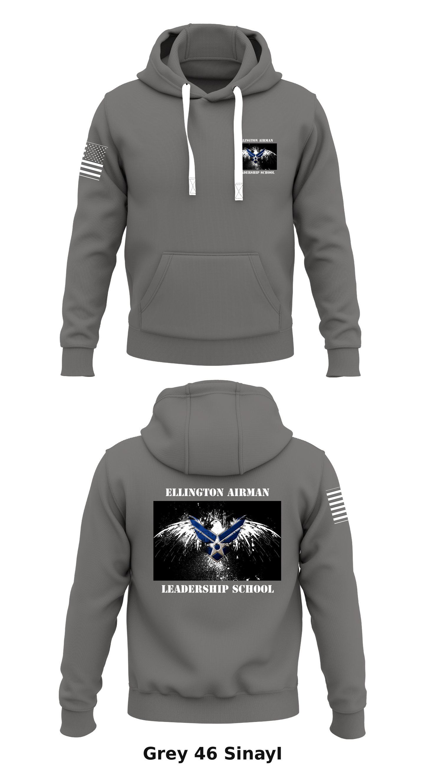 Ellington Airman Leadership School Store 1 Core Men's Hooded Performance Sweatshirt - SinayI