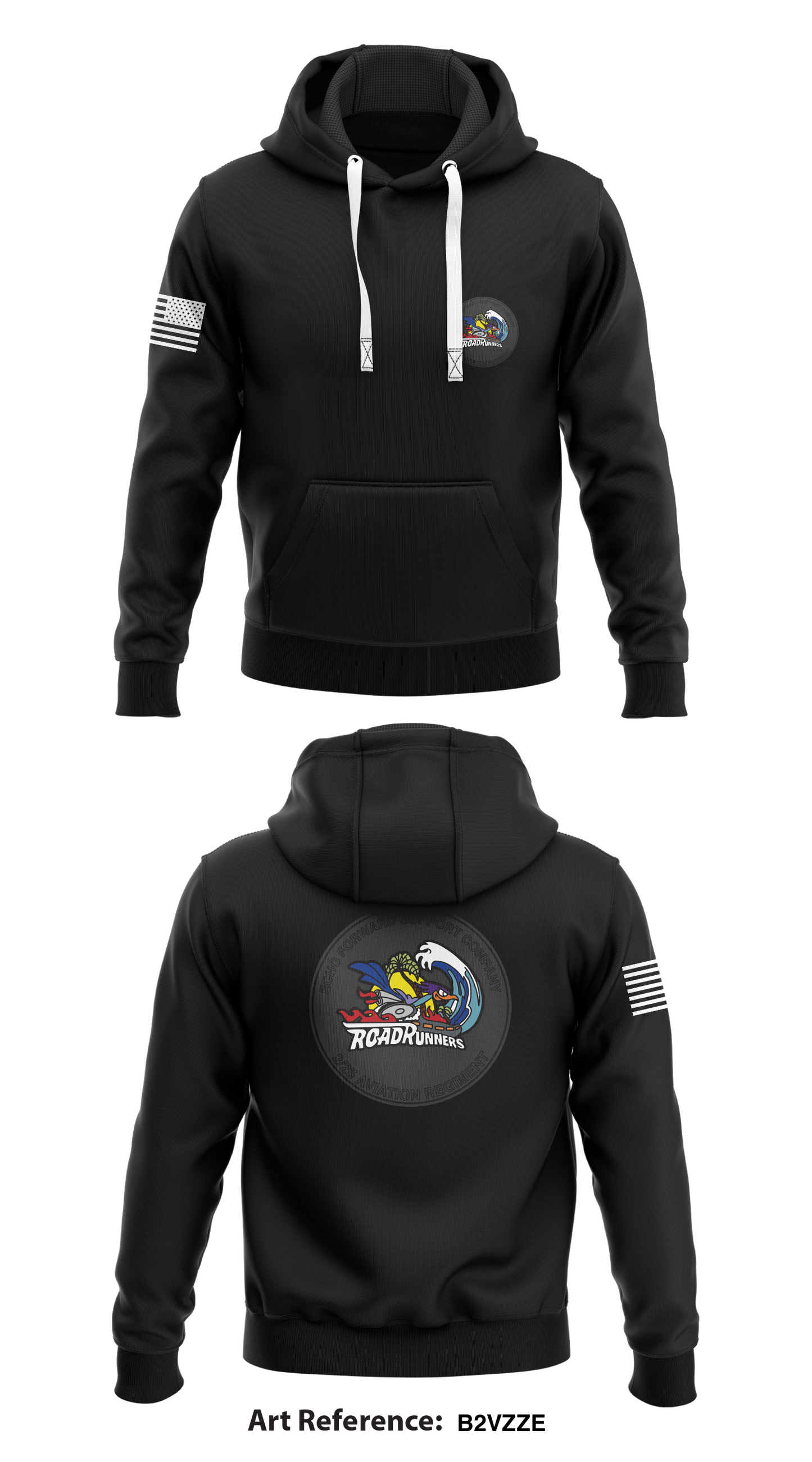 Echo company 2-25 avn Store 1 Core Men's Hooded Performance Sweatshirt - b2VZZE