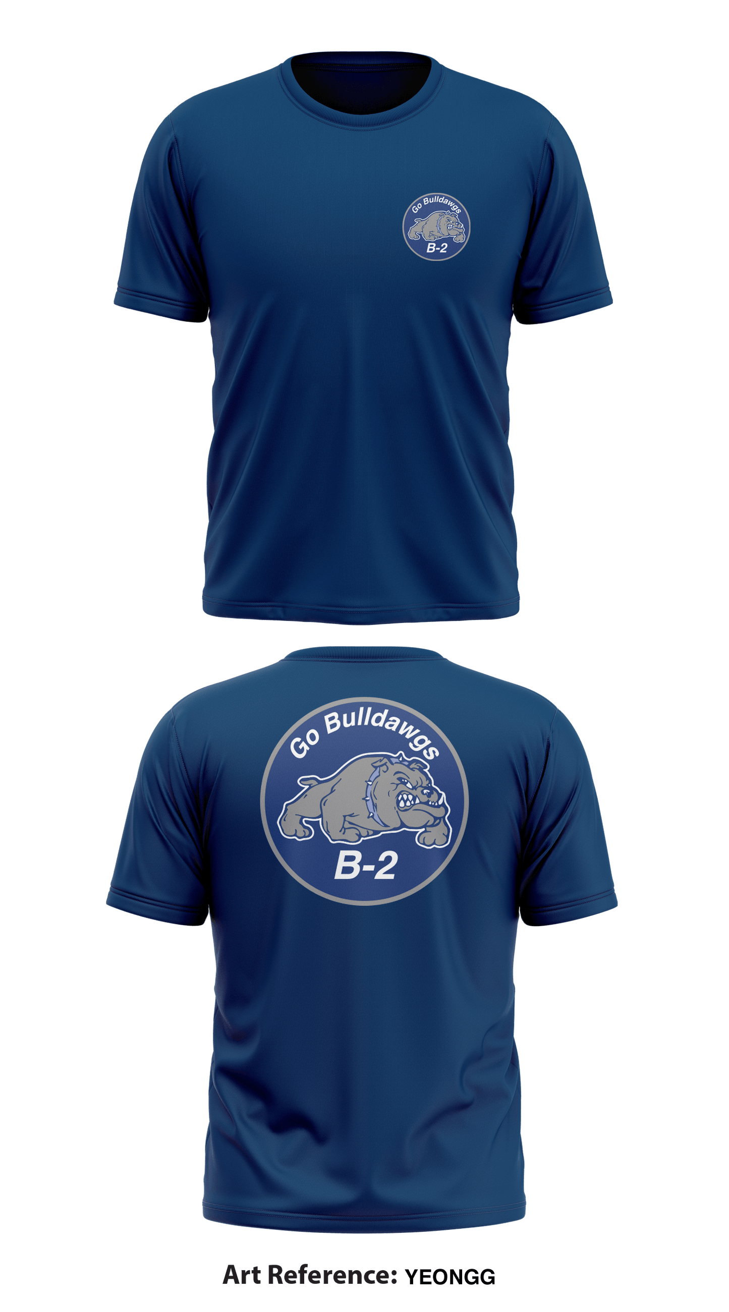 B2 Bulldawgs Store 1 Core Men's SS Performance Tee - YEongg