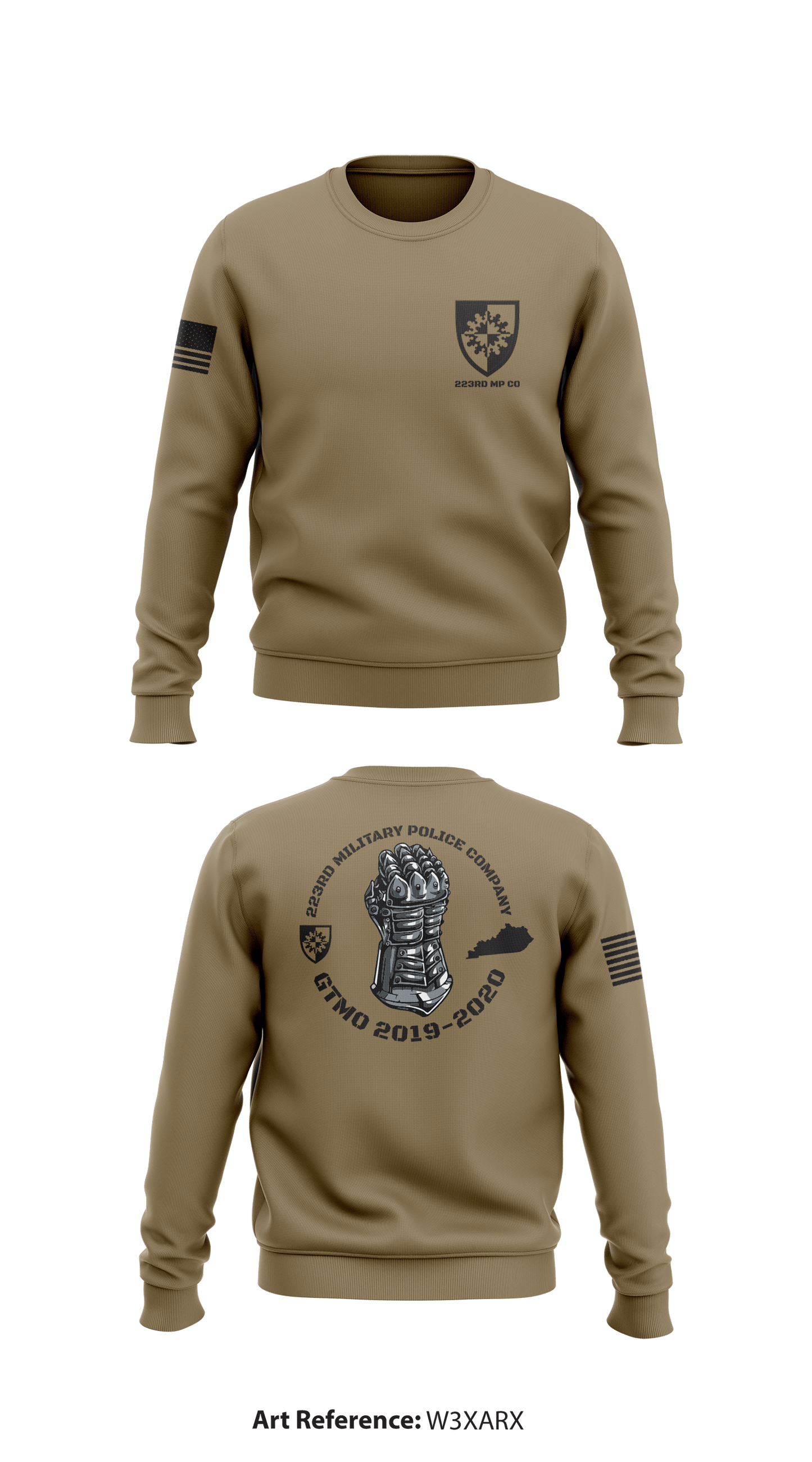 223rd Military Police Company Store 1 Core Men's Crewneck Performance Sweatshirt - W3xarx