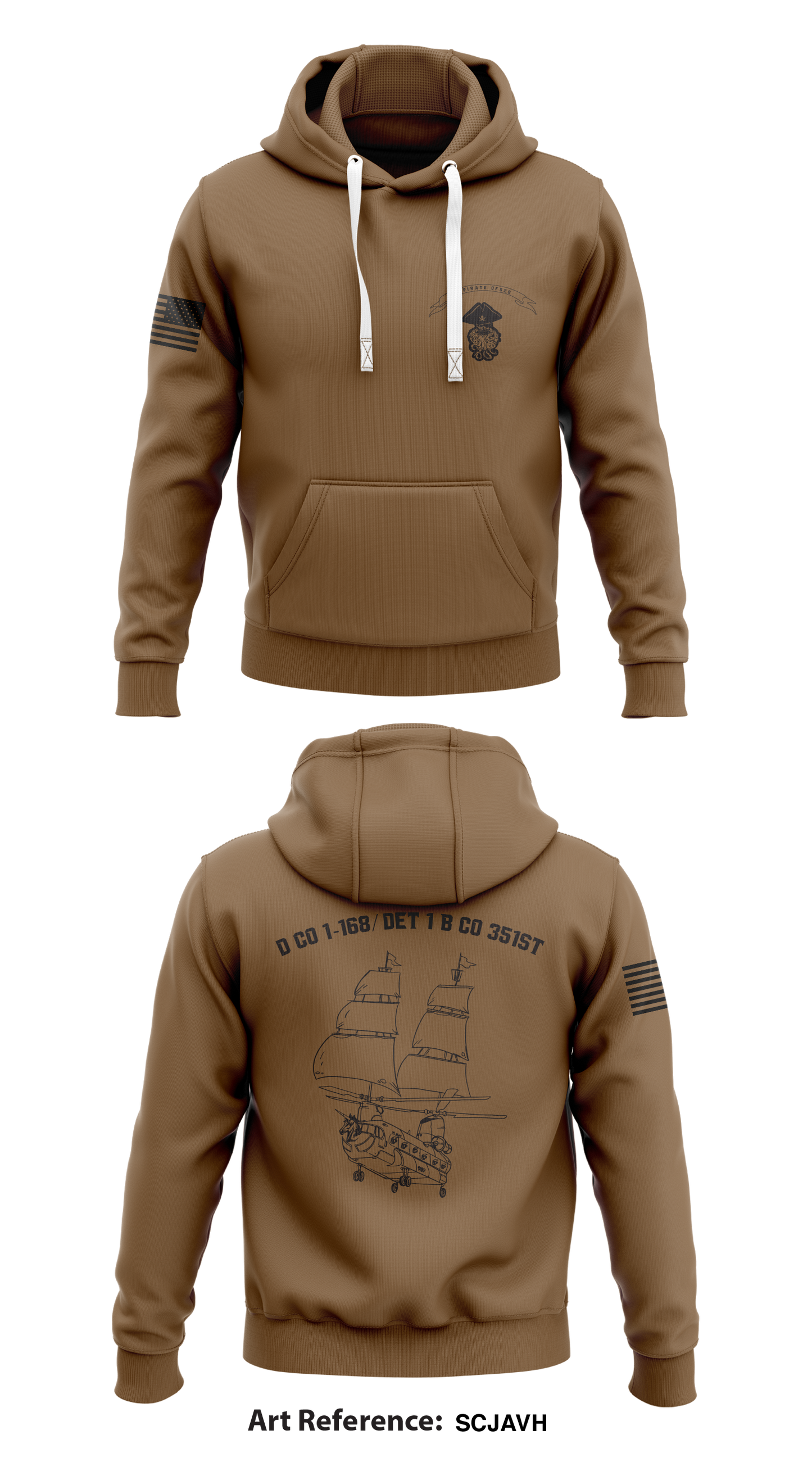 D CO 1-168/ DET 1 B CO 351st Store 1 Core Men's Hooded Performance Sweatshirt - ScJavh
