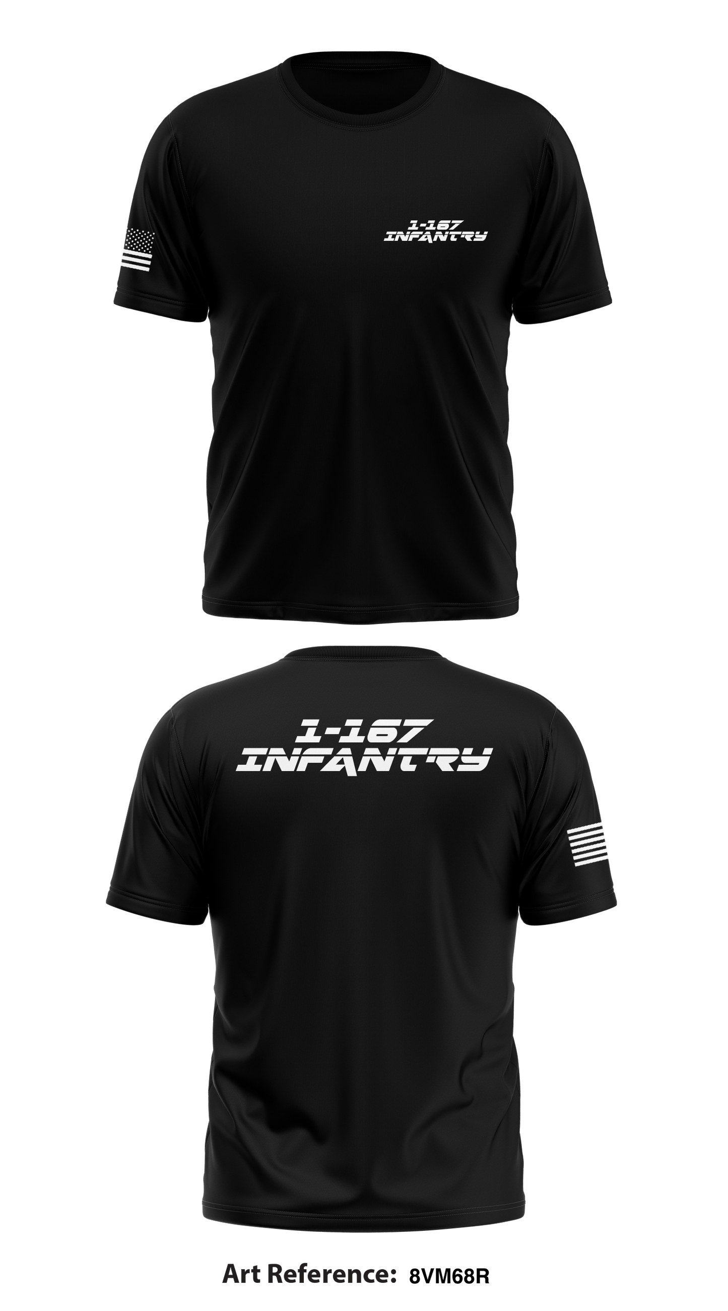 1-167 Infantry Store 1 Core Men's SS Performance Tee - 8Vm68R