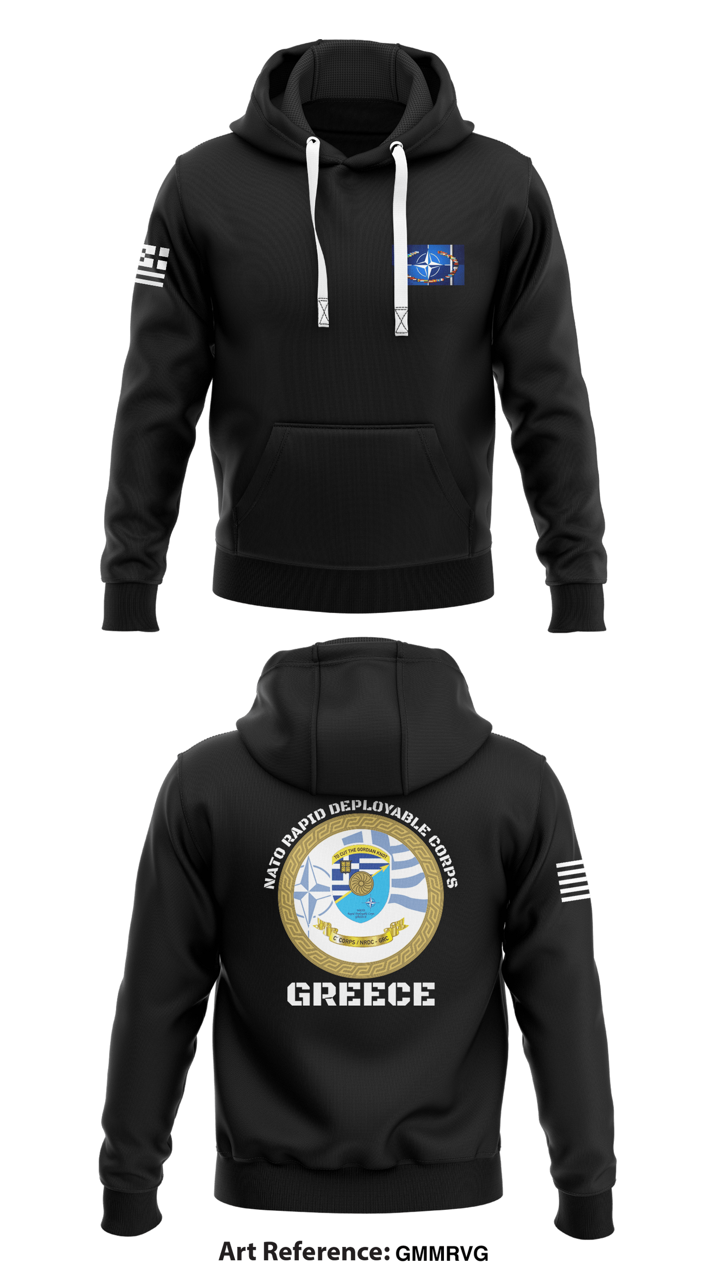 NATO Rapid Deployment Corp- Greece Store 1 Core Men's Hooded Performance Sweatshirt - gmmRvg