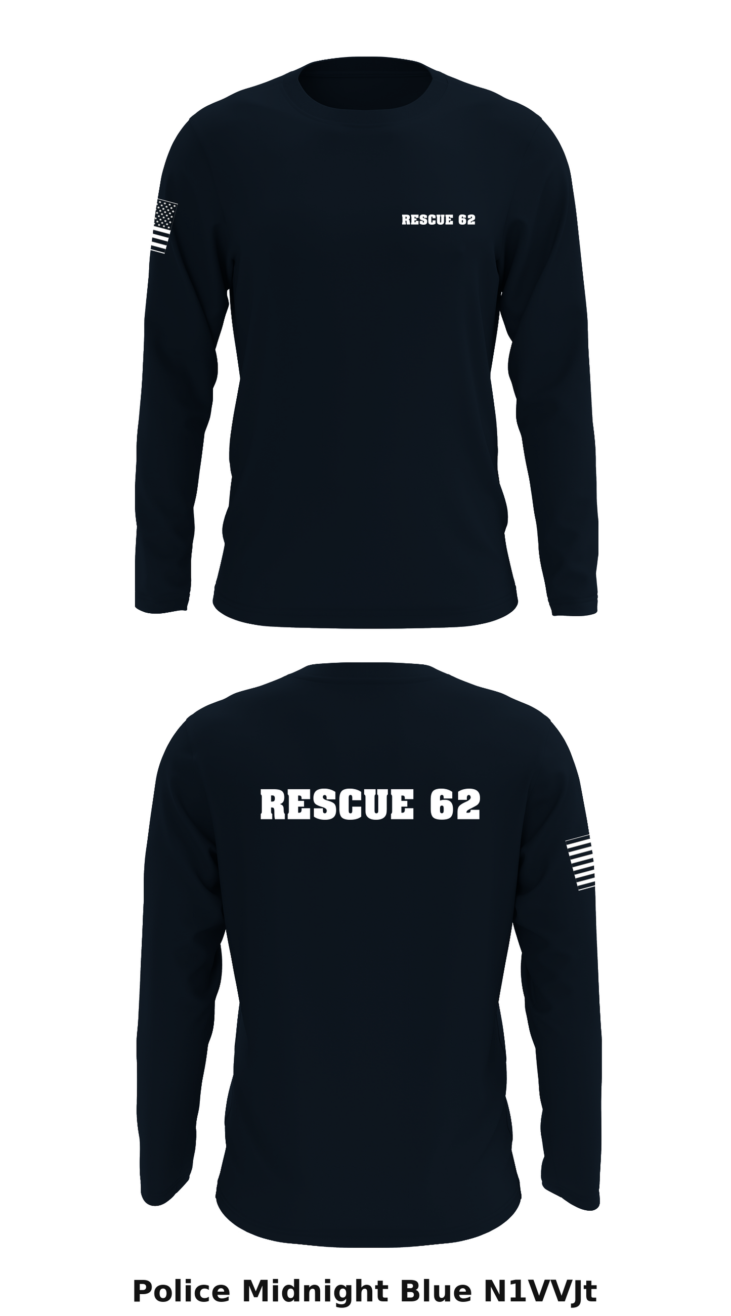 Rescue 62 Store 1 Core Men's LS Performance Tee - N1VVJt