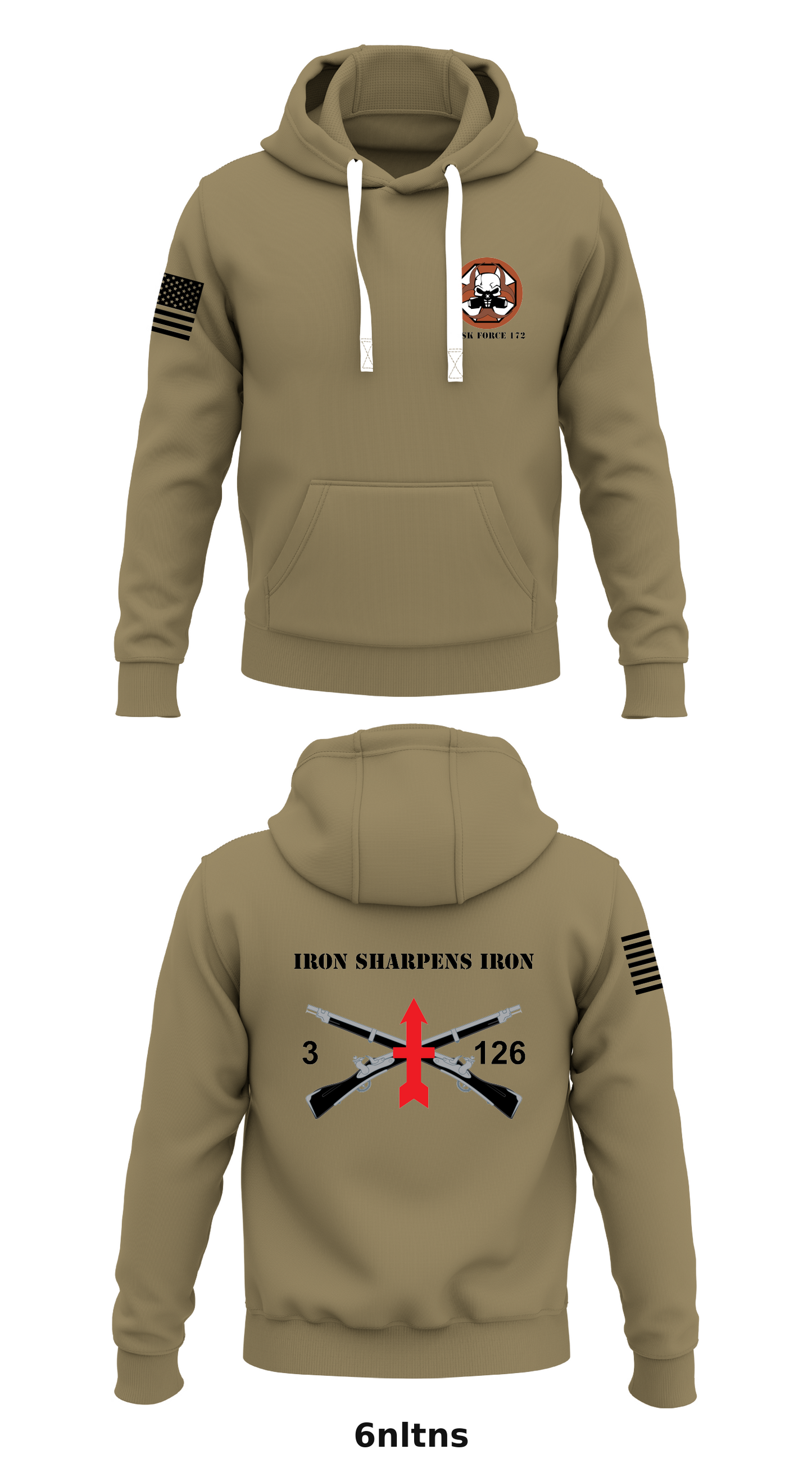 3 BN 126th Store 1 Core Men's Hooded Performance Sweatshirt - 6nltns