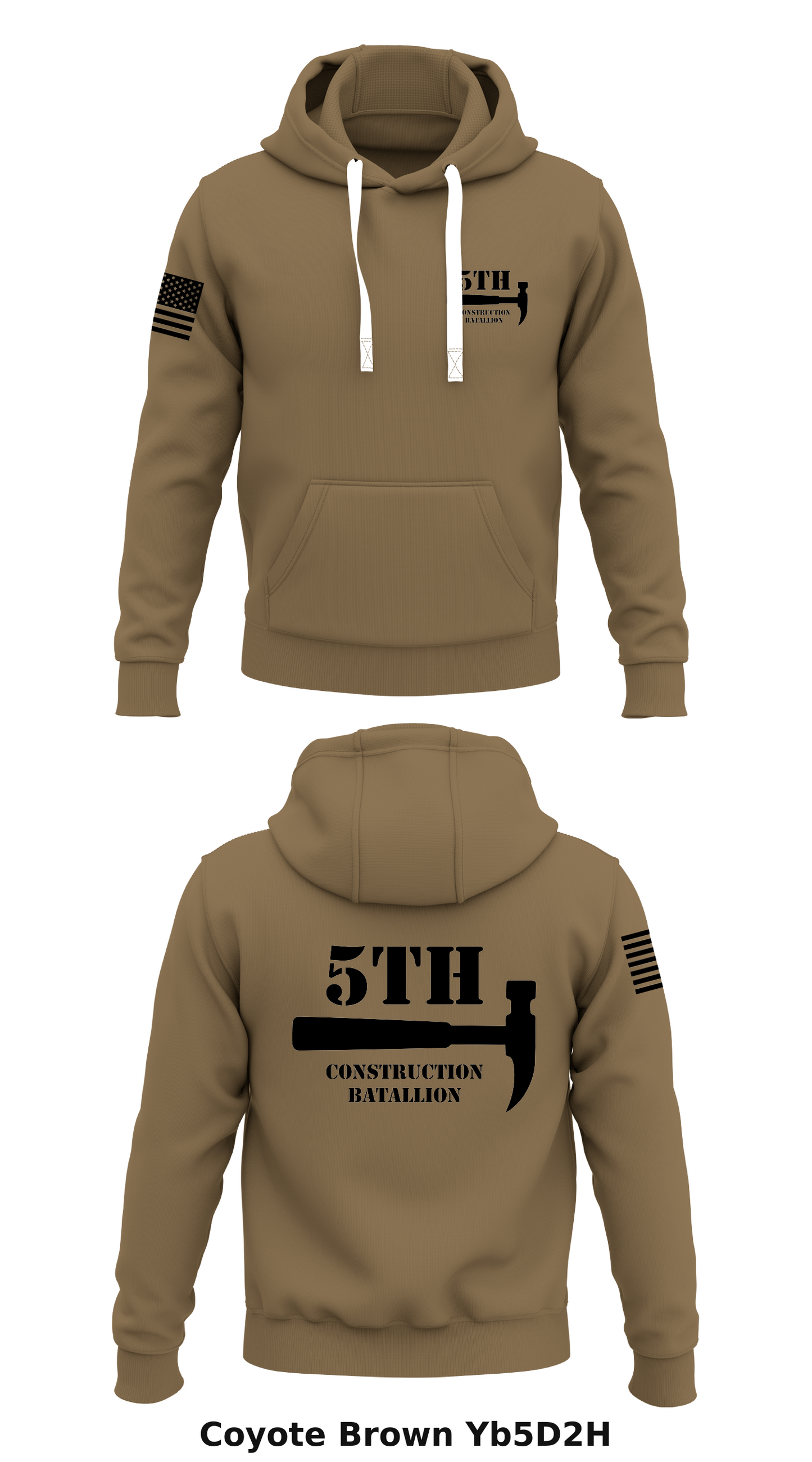5th construction batallion Store 1 Core Men's Hooded Performance Sweatshirt - Yb5D2H