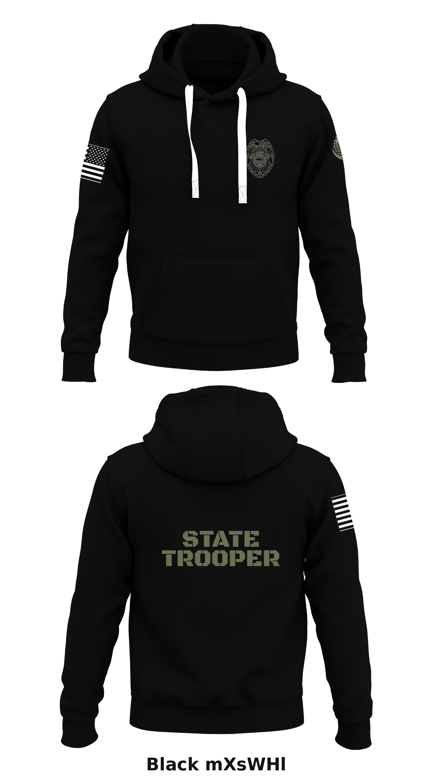 Troop S SRT/HDU/K9 Store 1 Core Men's Hooded Performance Sweatshirt - mXsWHl