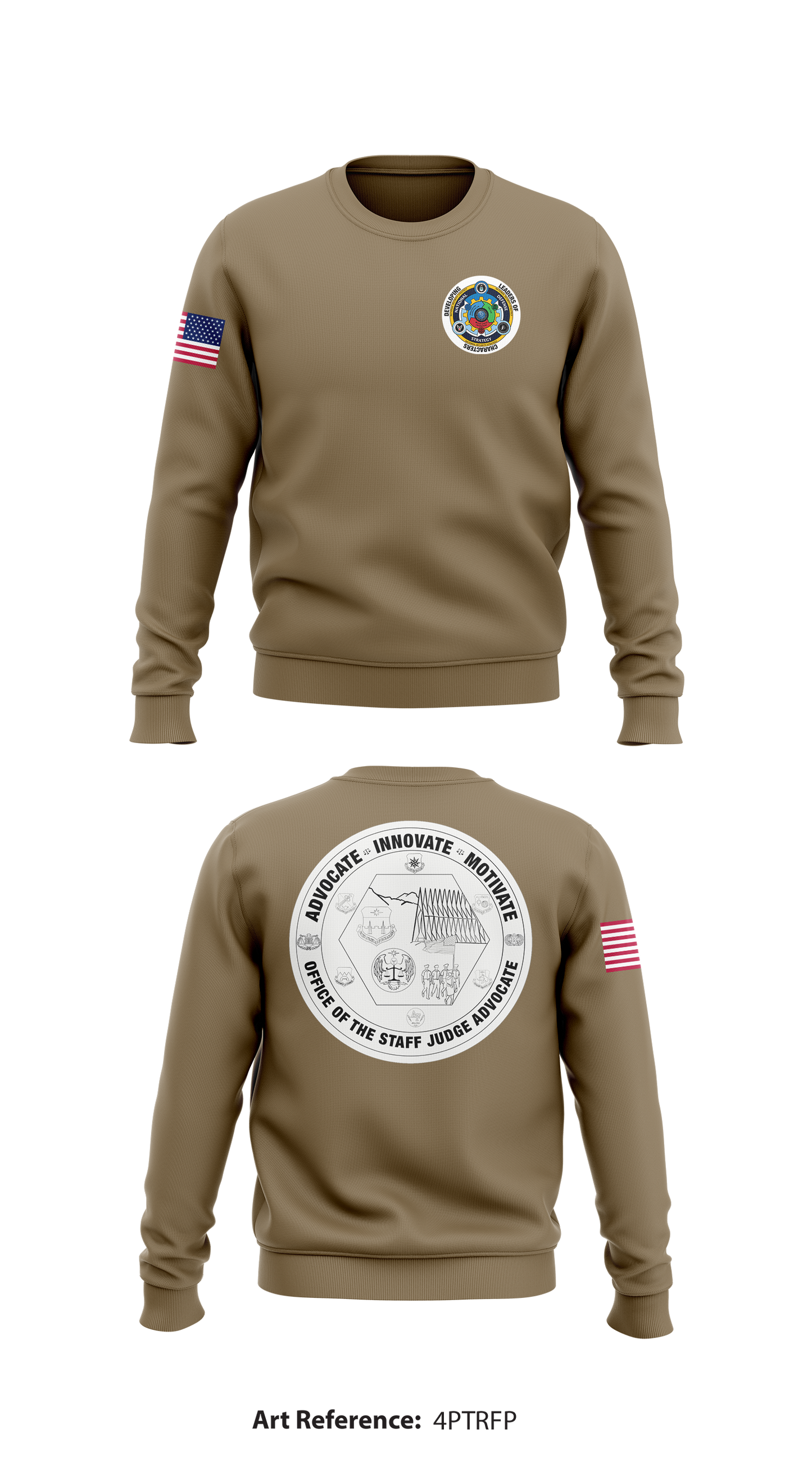 United States Air Force Academy Legal Office Store 1 Core Men's Crewneck Performance Sweatshirt - 4pTrFP