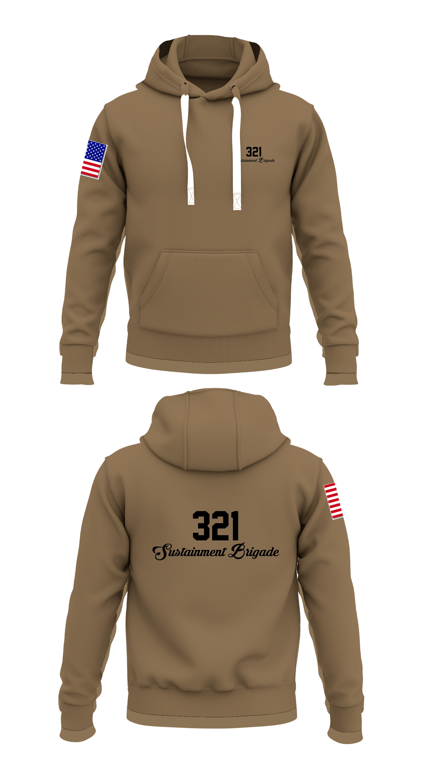 321st Sustainment Brigade Store 1 Core Men's Hooded Performance Sweatshirt - 75728127311