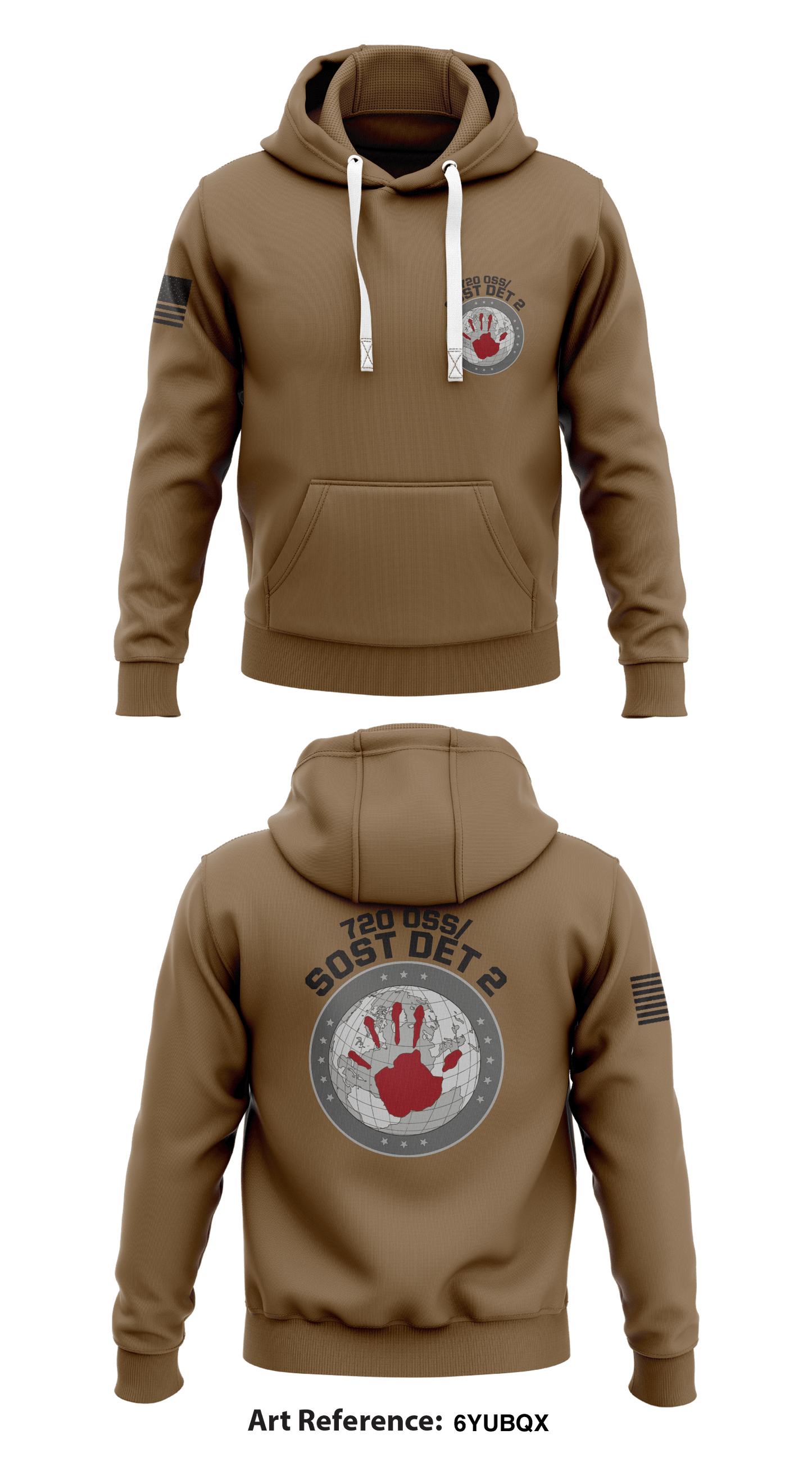 72 OSS/SOST DET 2 Store 1 Core Men's Hooded Performance Sweatshirt - 6yUBQX