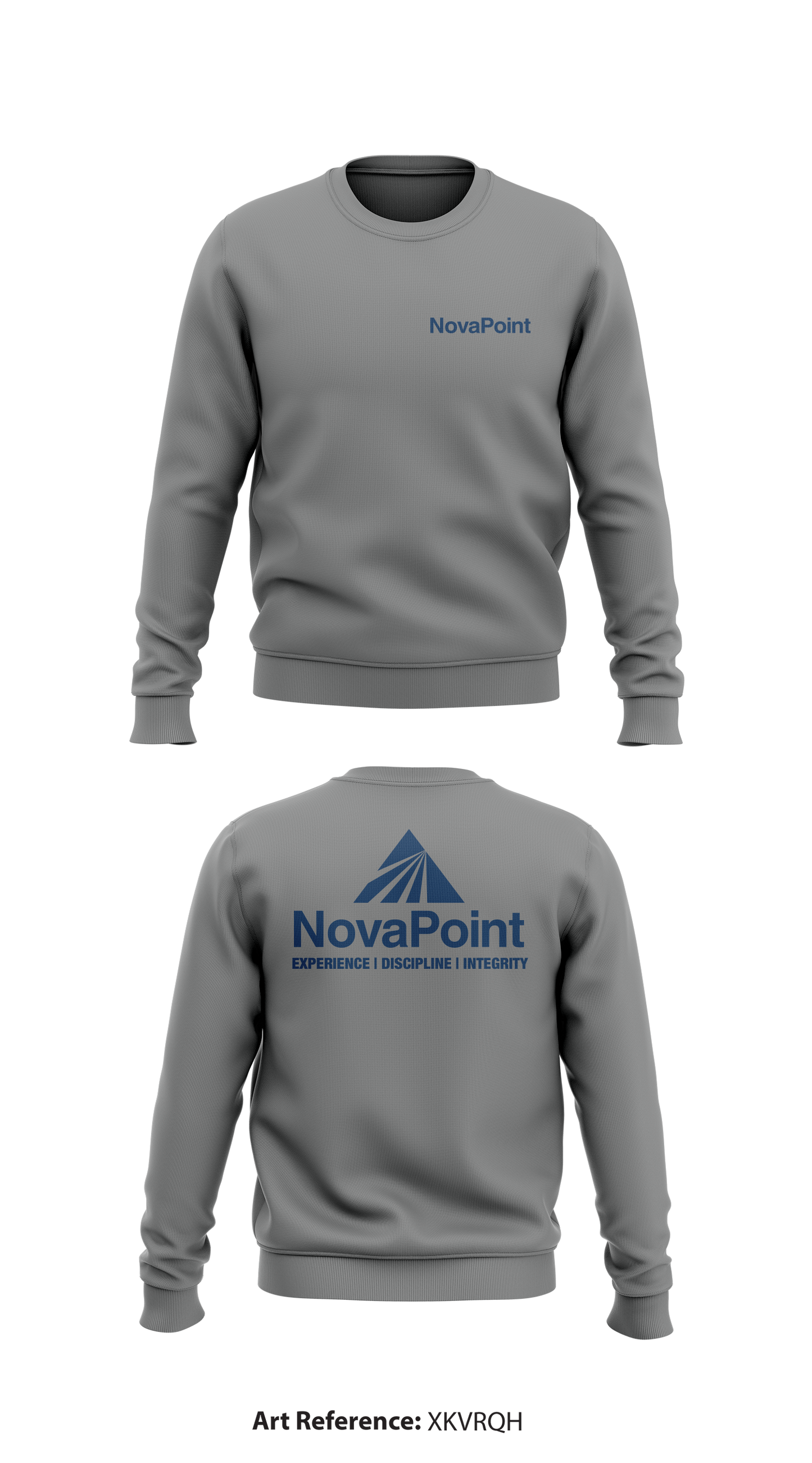 NovaPoint Store 1 Core Men's Crewneck Performance Sweatshirt - XKVRqH