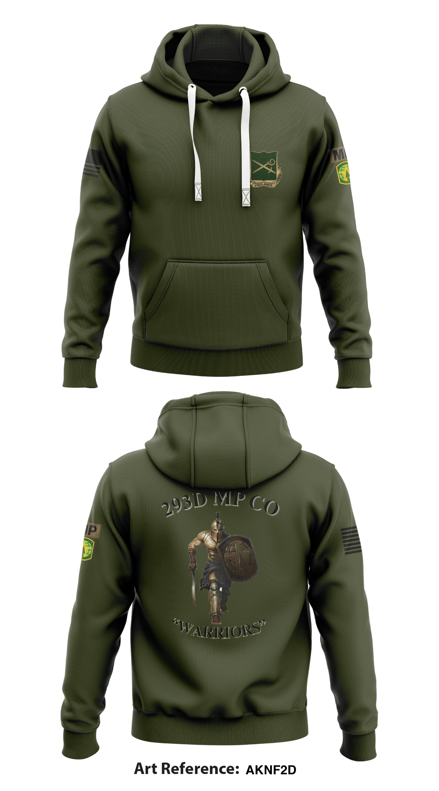 293D Military Store 1 Core Men's Hooded Performance Sweatshirt - AknF2d