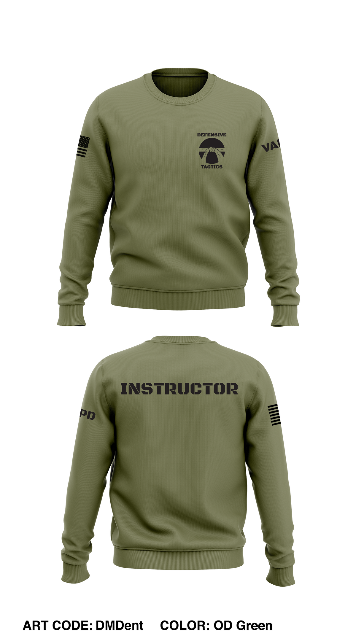Minneapolis VA Police Store 1 Core Men's Crewneck Performance Sweatshirt - DMDent