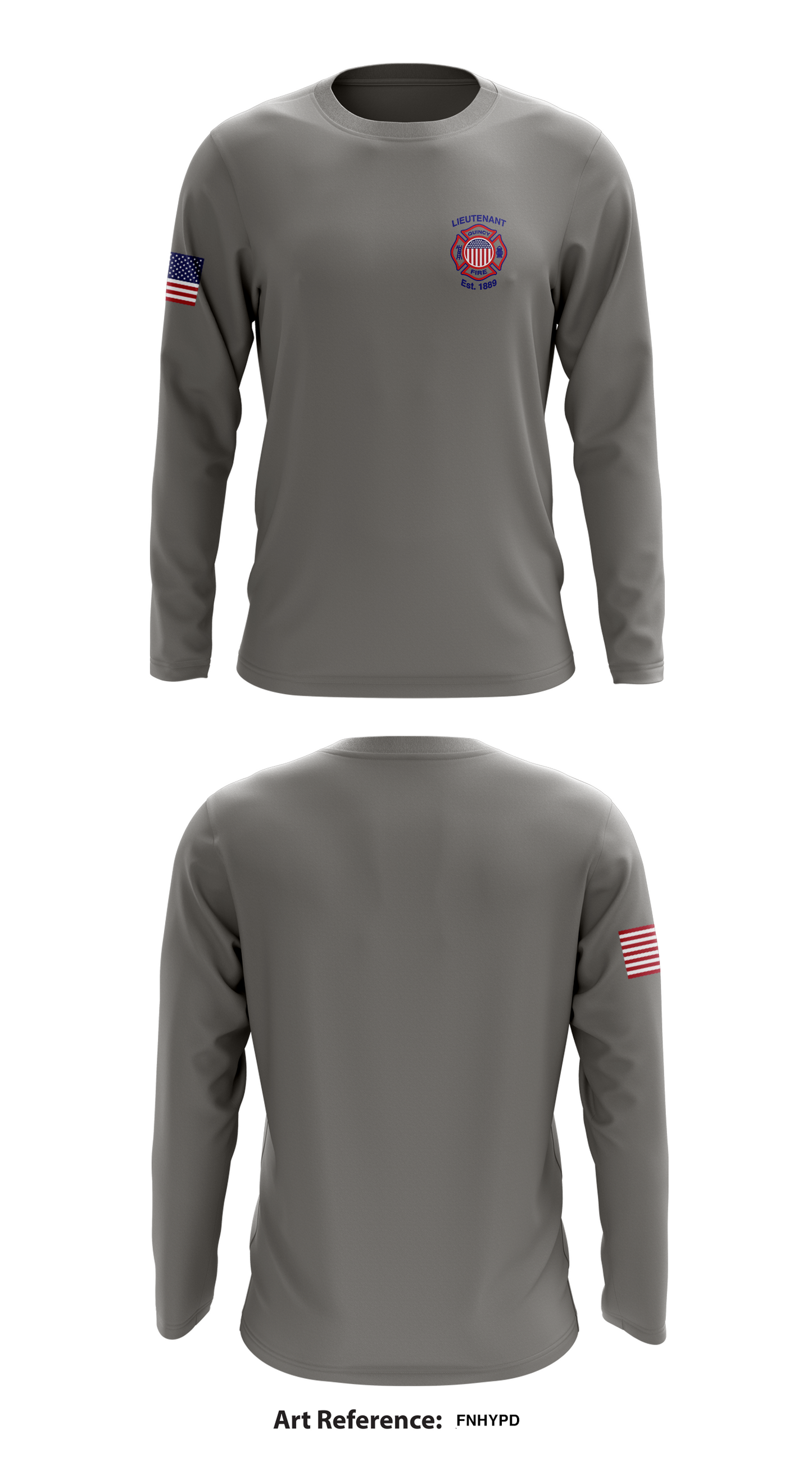 quincy fire dept. Store 1 Core Men's LS Performance Tee - FNhYPD
