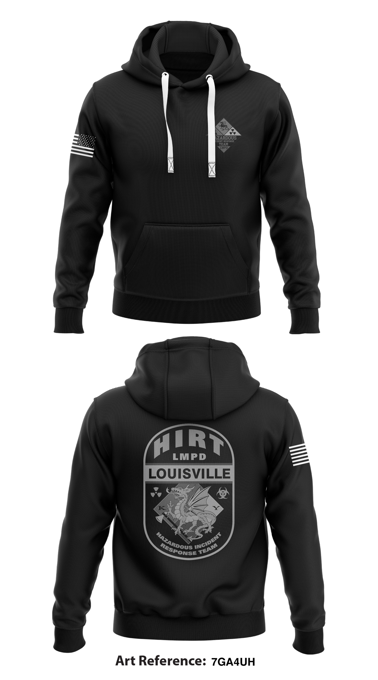 LMPD HIRT TEAM Store 1 Core Men's Hooded Performance Sweatshirt - 7gA4uH