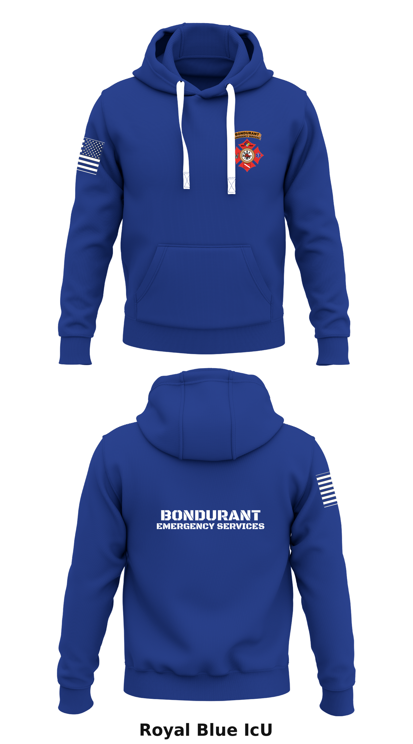 Bondurant Emergency Services Store 1 Core Men's Hooded Performance Sweatshirt - IcU