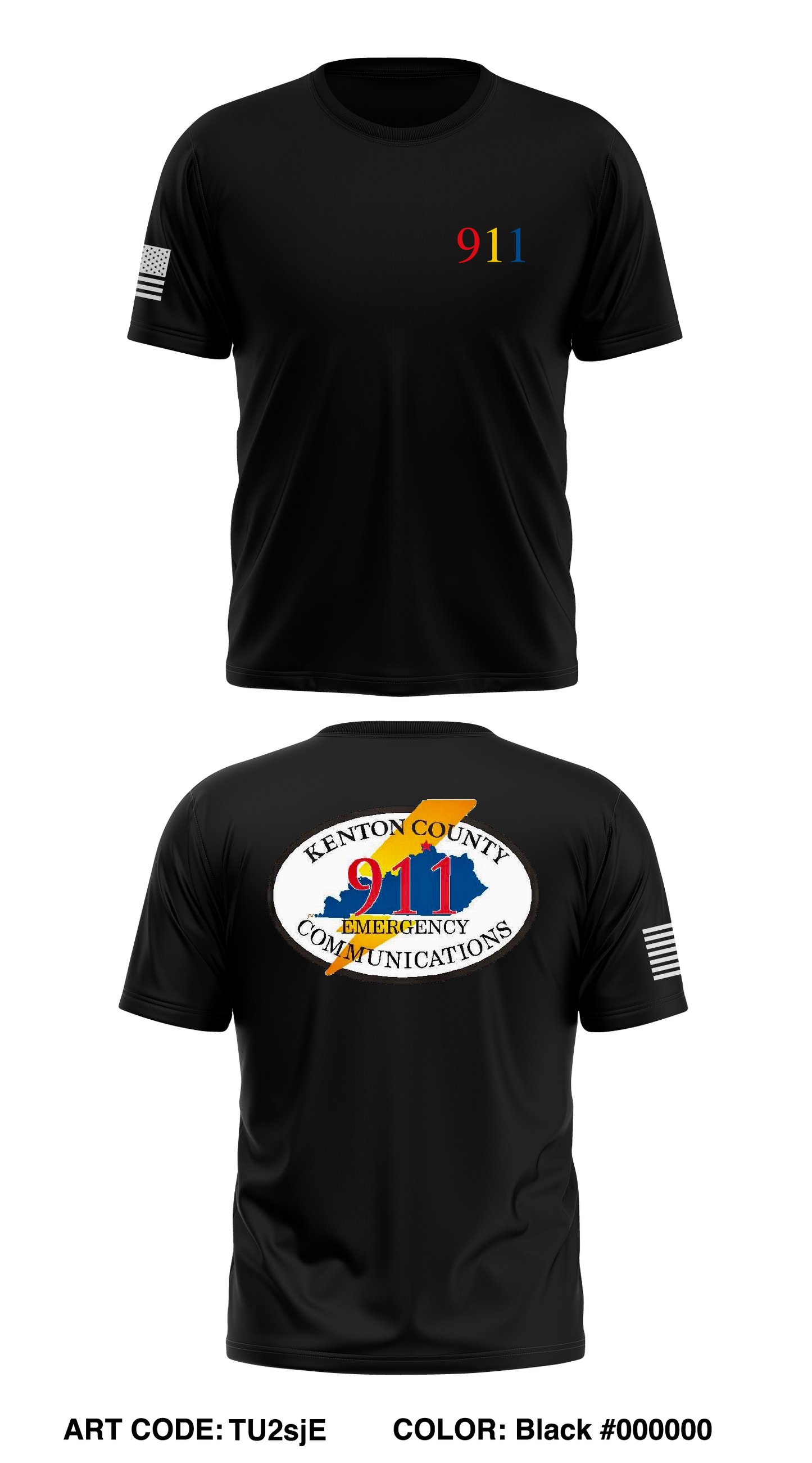 Kenton County 911 Store 1 Core Men's SS Performance Tee - TU2sjE