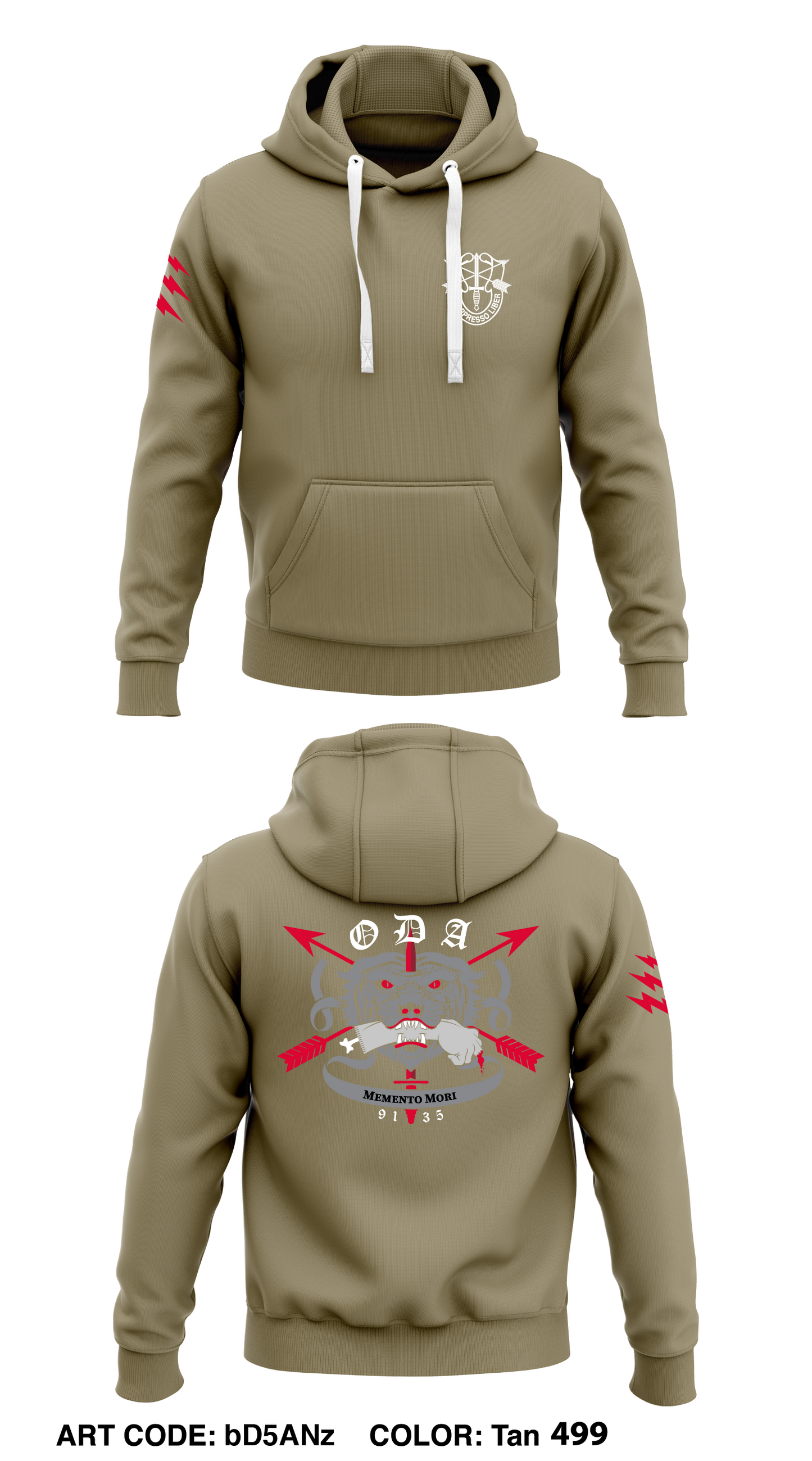 C Co, 1 Bn, 19th SFG (Dive) Store 1 Core Men's Hooded Performance Sweatshirt - bD5ANz