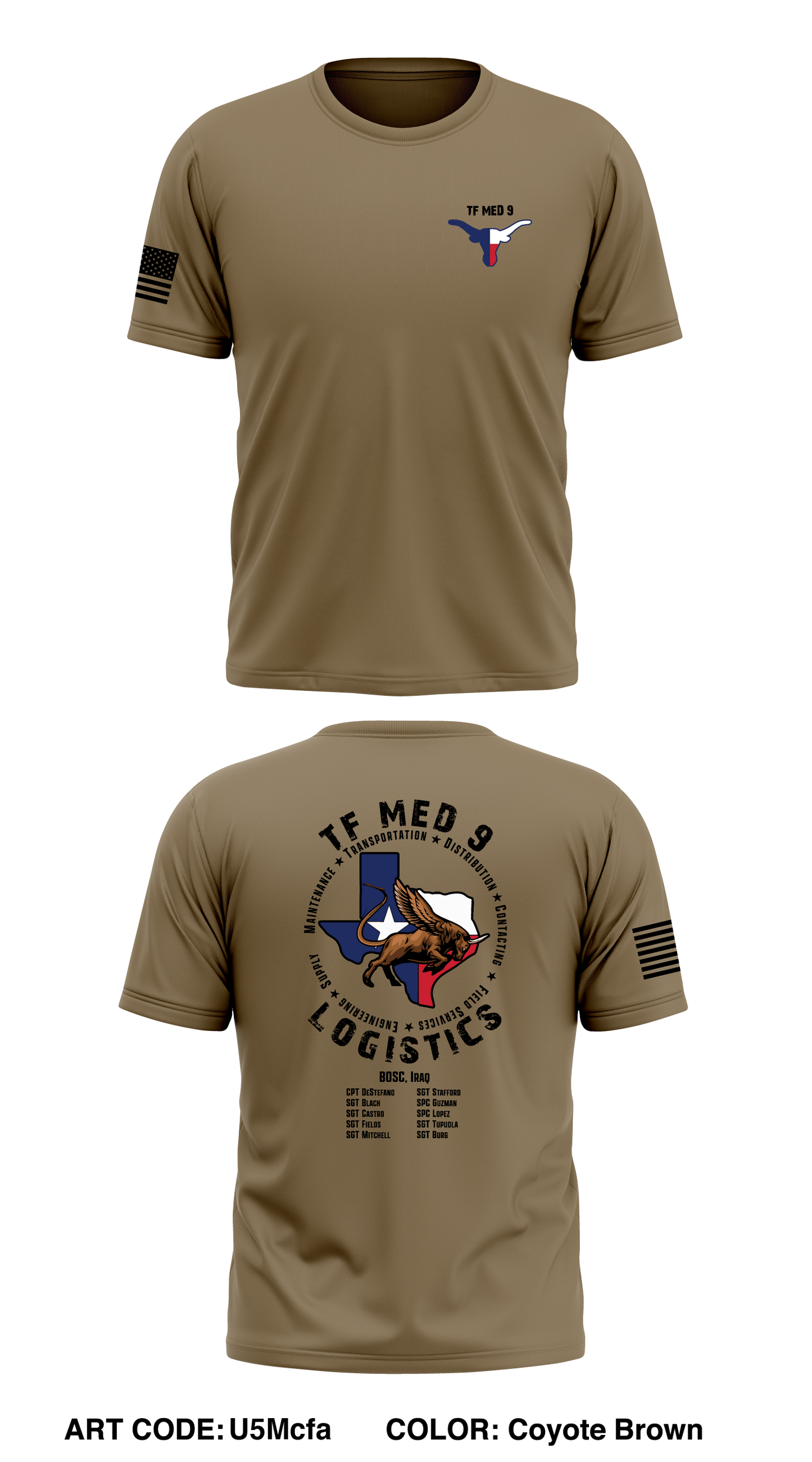 Tf med 9 logistics Store 1 Core Men's SS Performance Tee - U5Mcfa