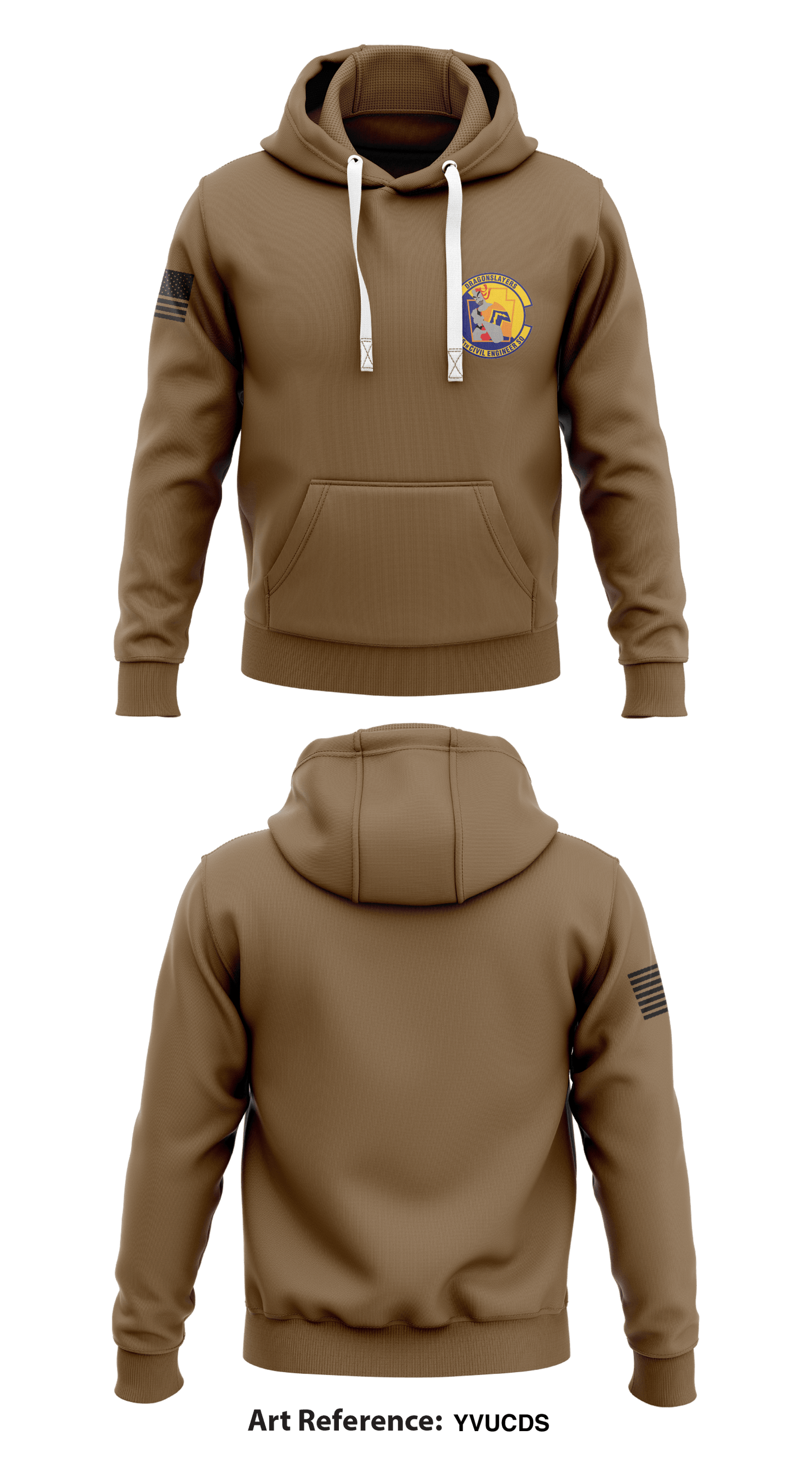 56th civil engineering squadron Store 1 Core Men's Hooded Performance Sweatshirt - YVUCds