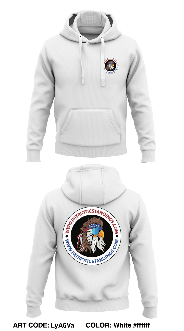 PATRIOTIC STANDINGS Store 1 Core Men's Hooded Performance Sweatshirt - LyA6Va