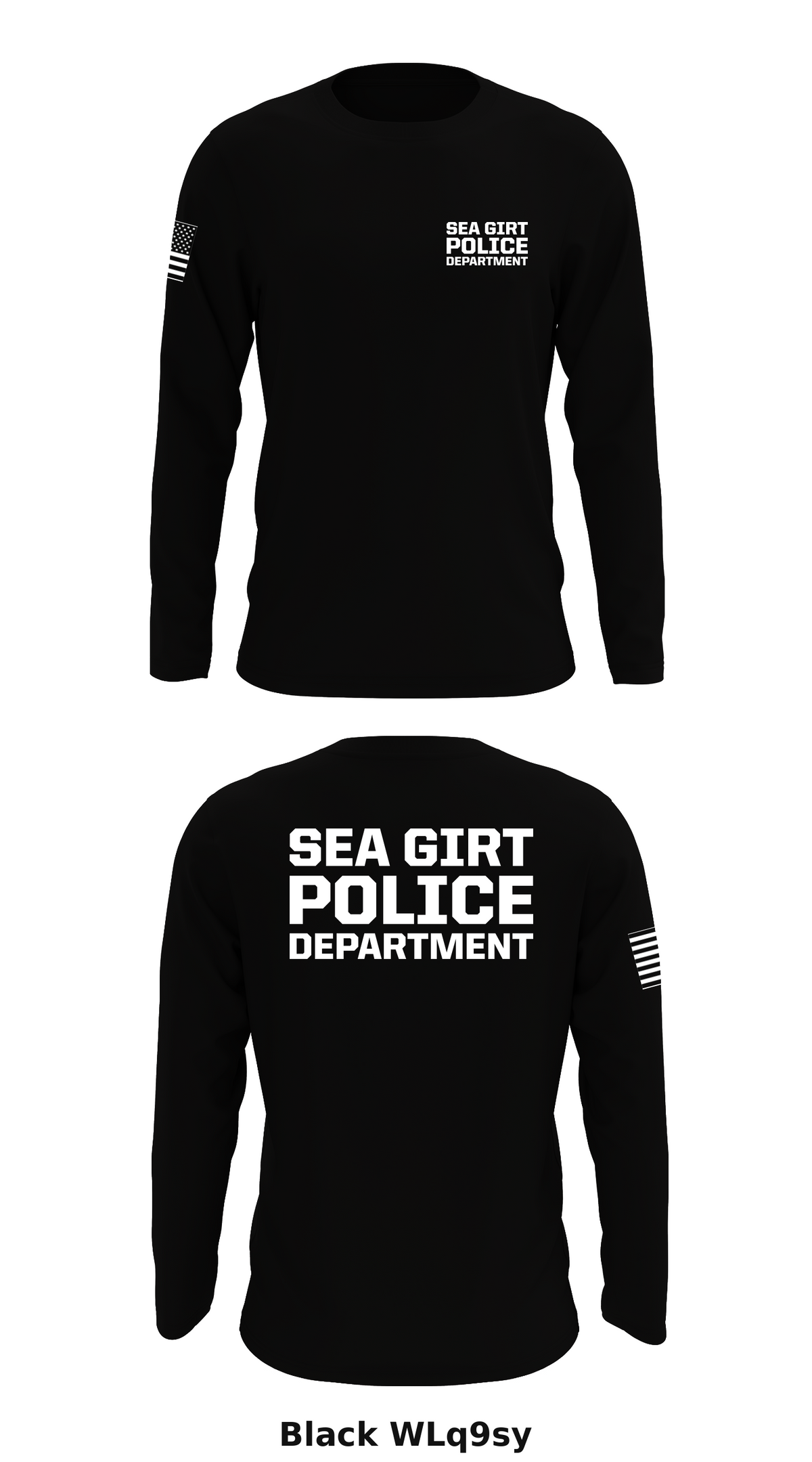 Sea Girt Police Department Store 1 Core Men's LS Performance Tee - WLq9sy