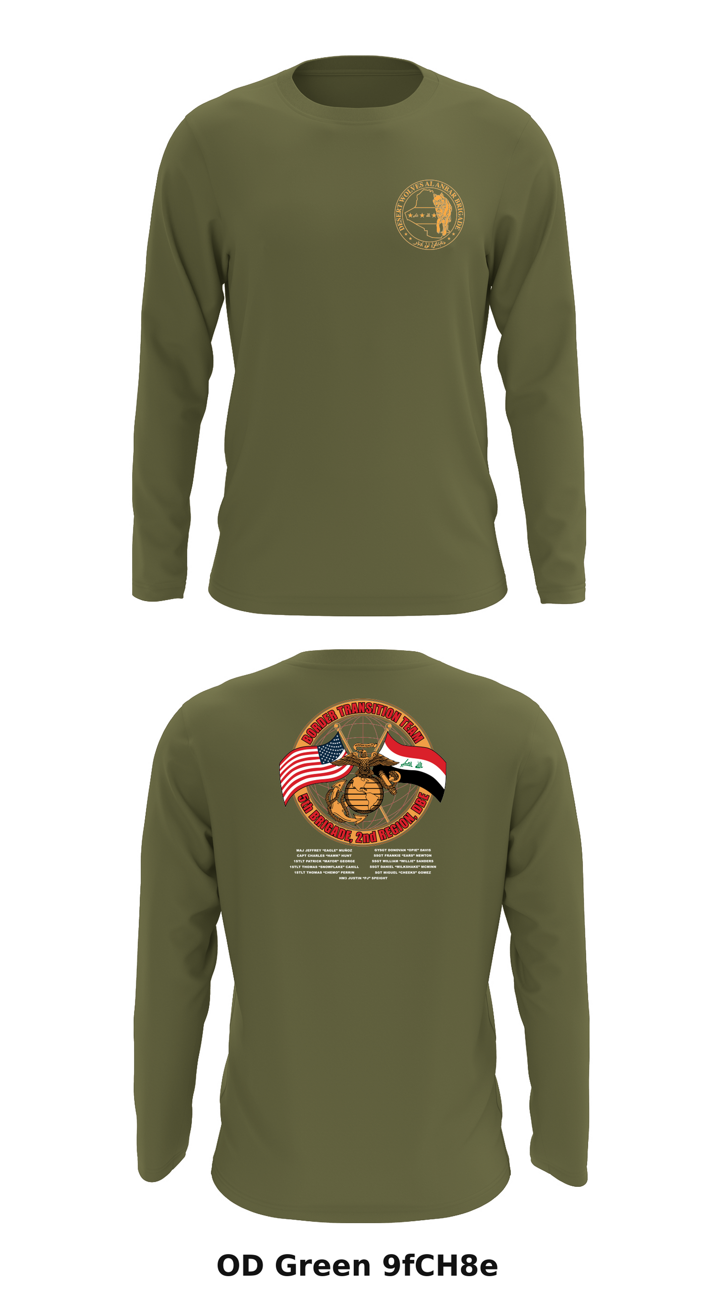 Desert Wolves Store 1 Core Men's LS Performance Tee - 9fCH8e