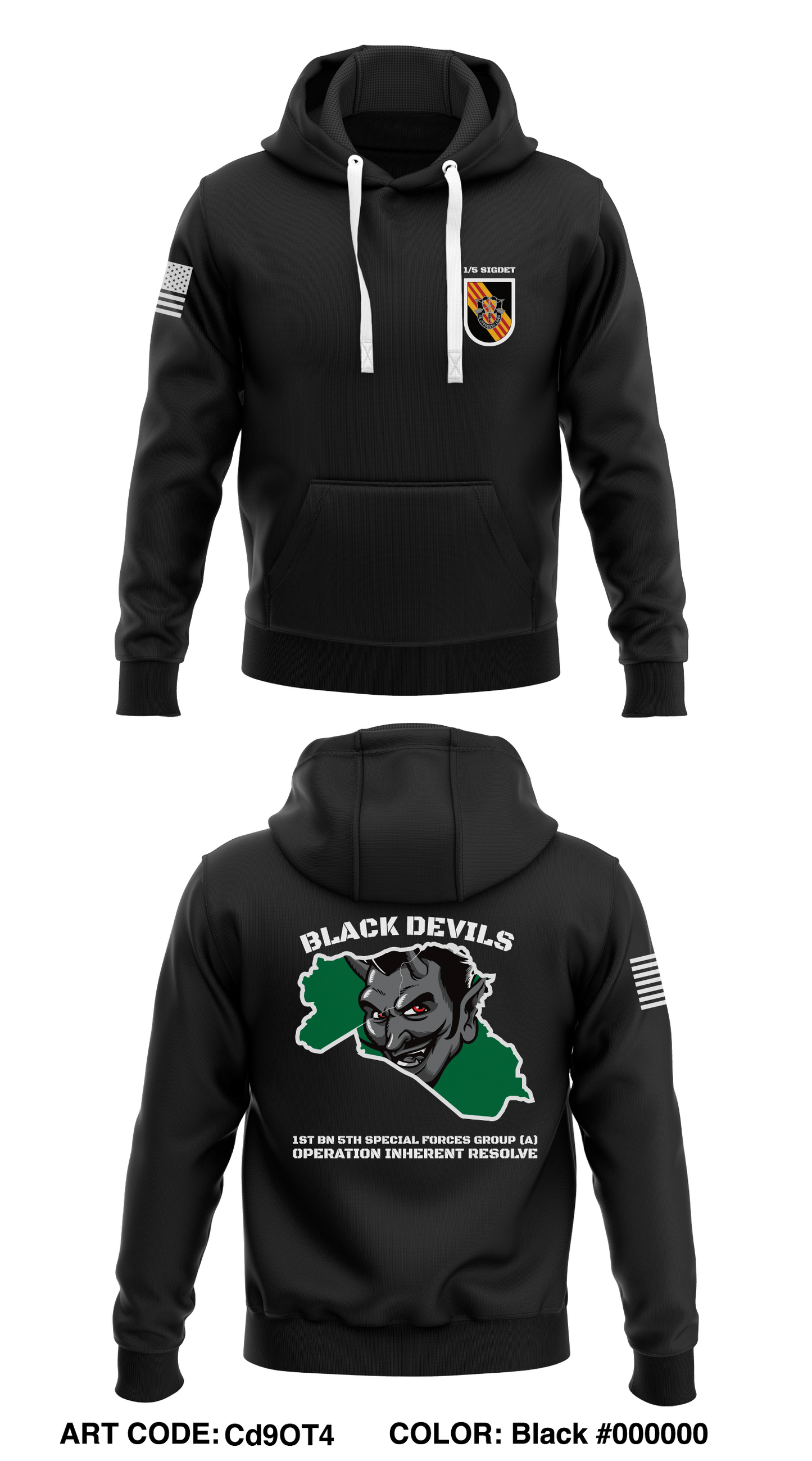 5th Special Forces Group (A) Store 1 Core Men's Hooded Performance Sweatshirt - Cd9OT4