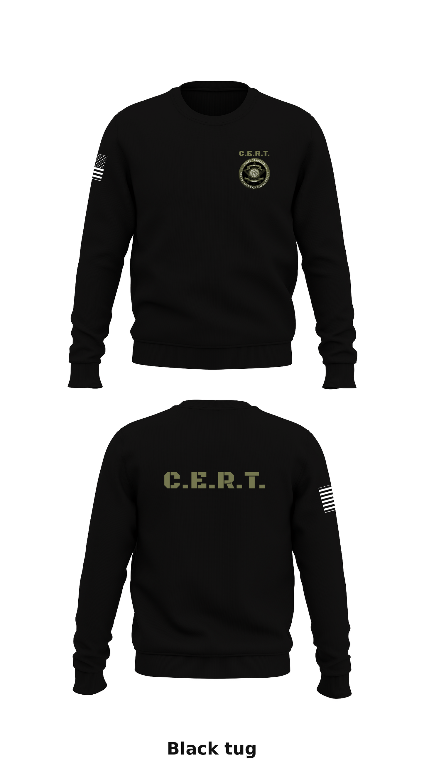 C.E.R.T. Store 1 Core Men's Crewneck Performance Sweatshirt - tug