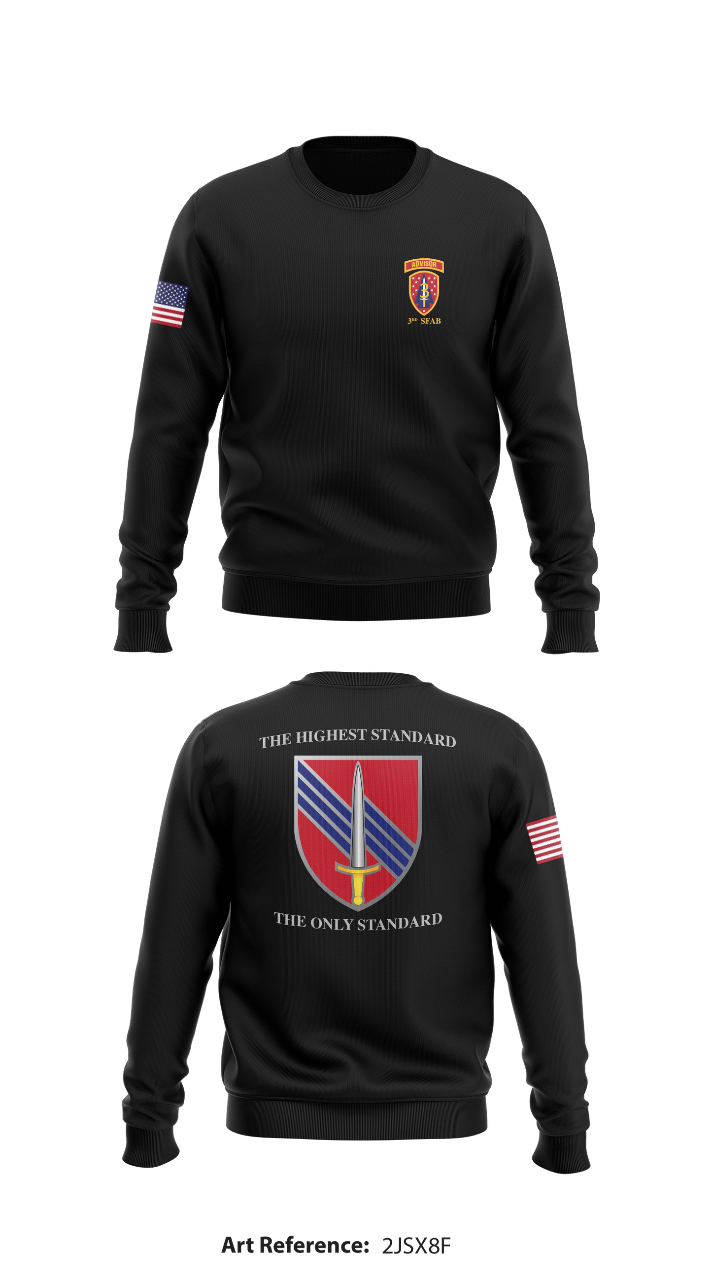 3 SFAB Store 1 Core Men's Crewneck Performance Sweatshirt - 2Jsx8f