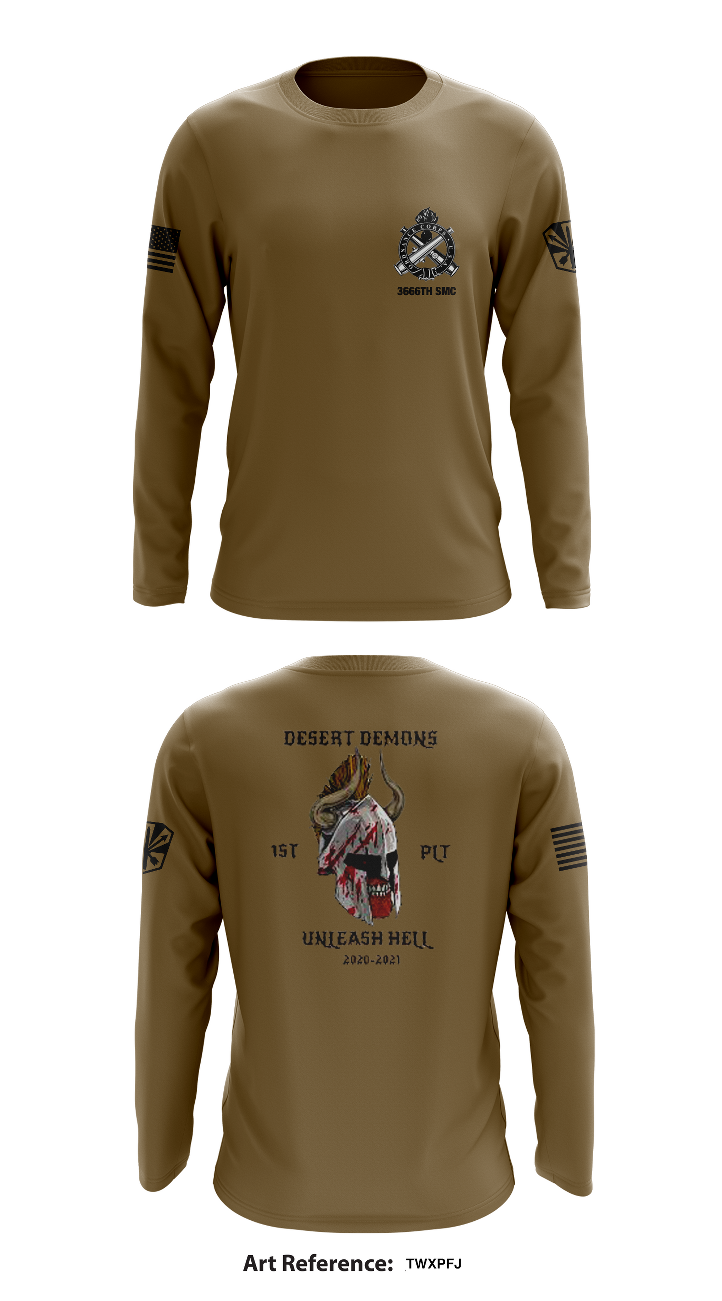 3666th SMC 1ST PLT Store 1 Core Men's LS Performance Tee - TwXpfj