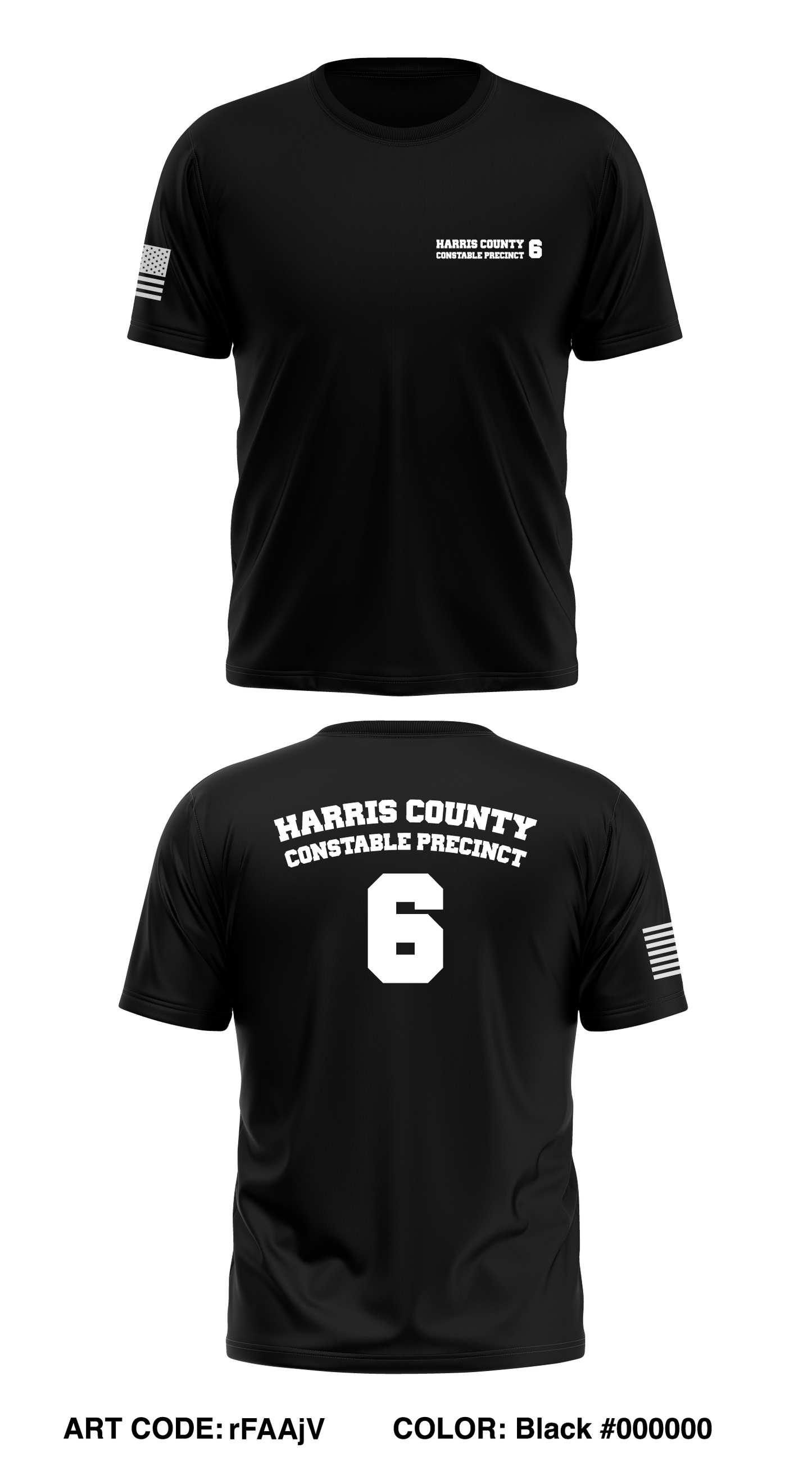 Harris County Constable Precinct 6 Store 1 Core Men's SS Performance Tee - rFAAjV