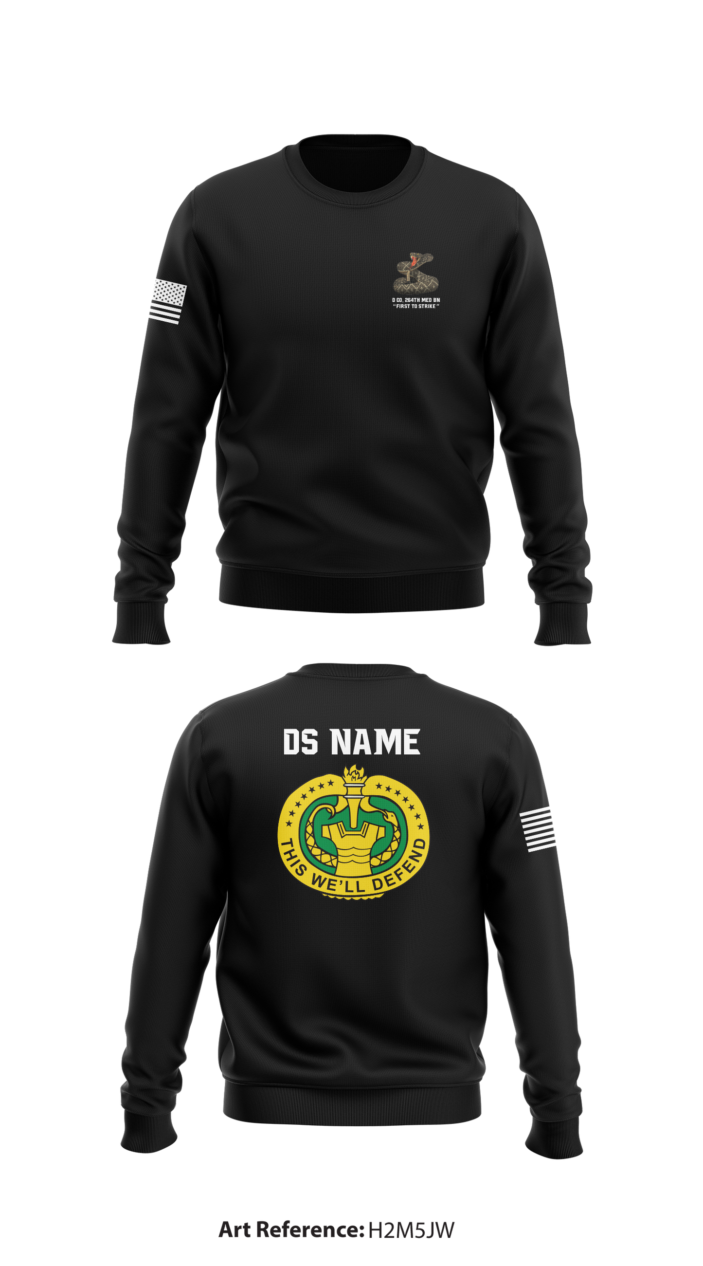 CUSTOM Delta Company 264 Store 1 Core Men's Crewneck Performance Sweatshirt - h2M5jw
