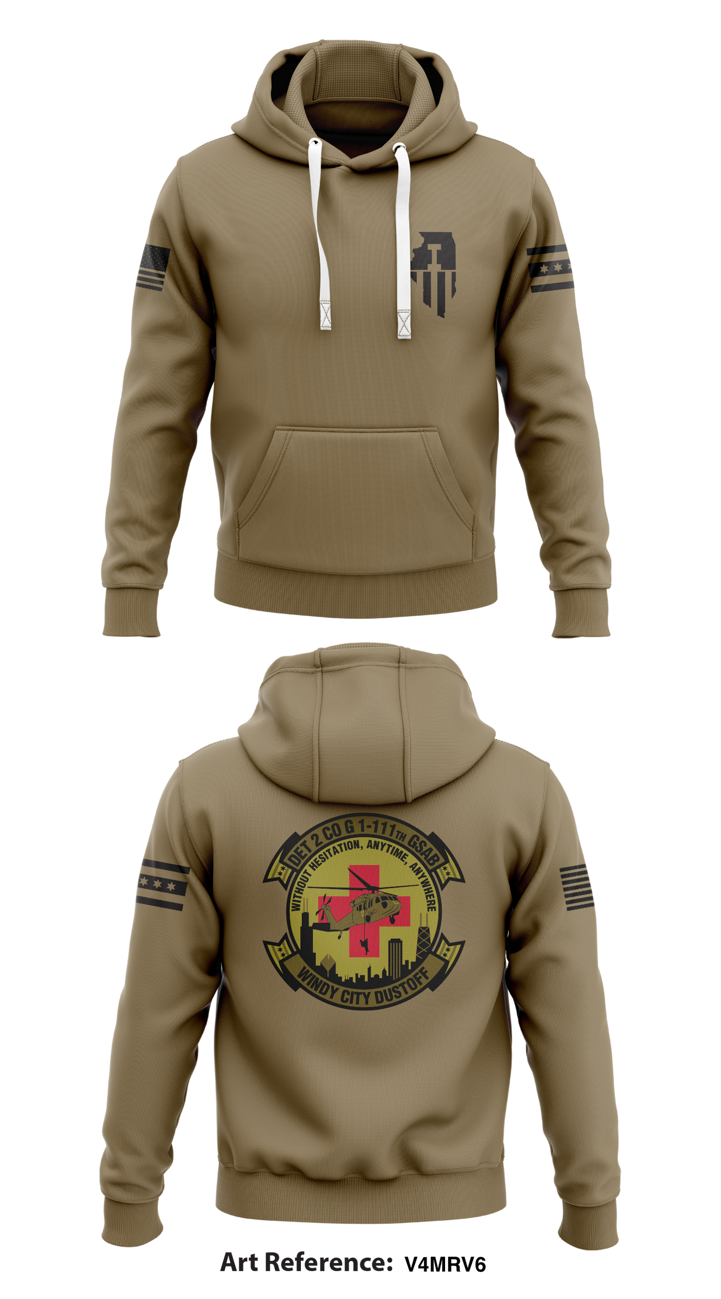 G111 Windy City Dustoff Store 1 Core Men's Hooded Performance Sweatshirt - V4mRV6
