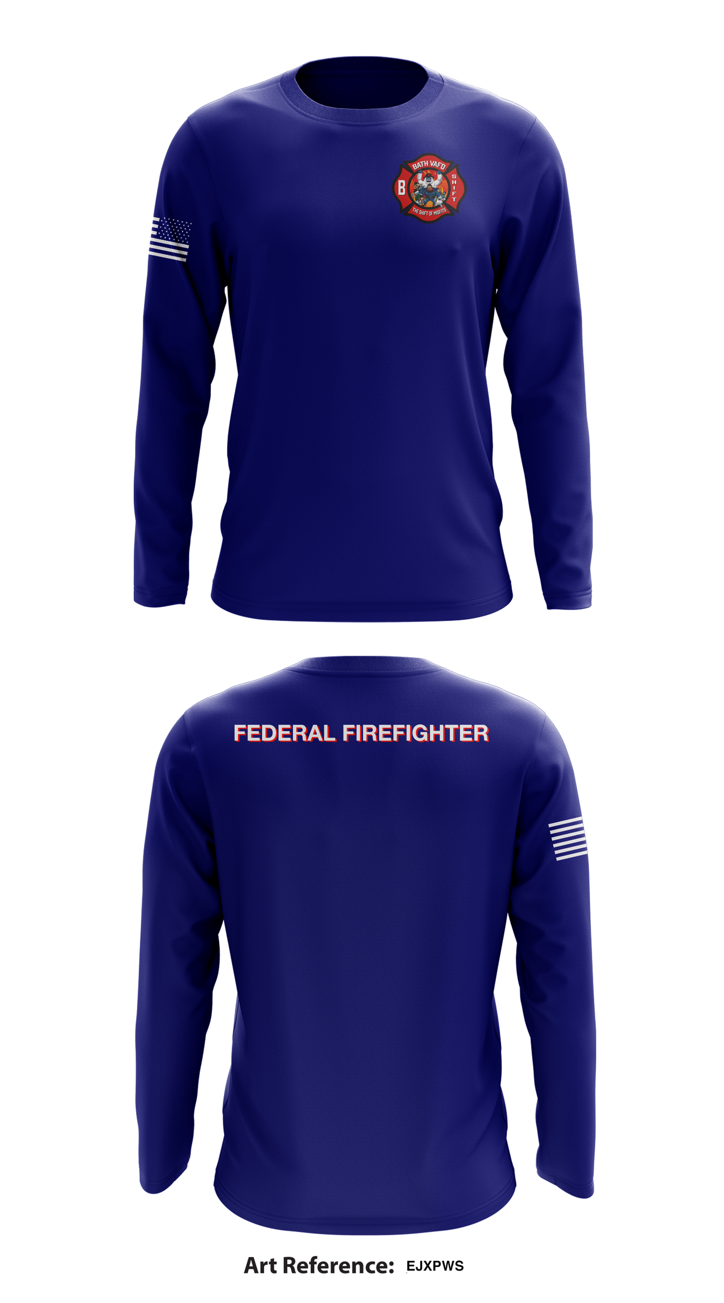 Veteran Affairs Fire Department-Bath, NY Store 1 Core Men's LS Performance Tee - eJXpwS