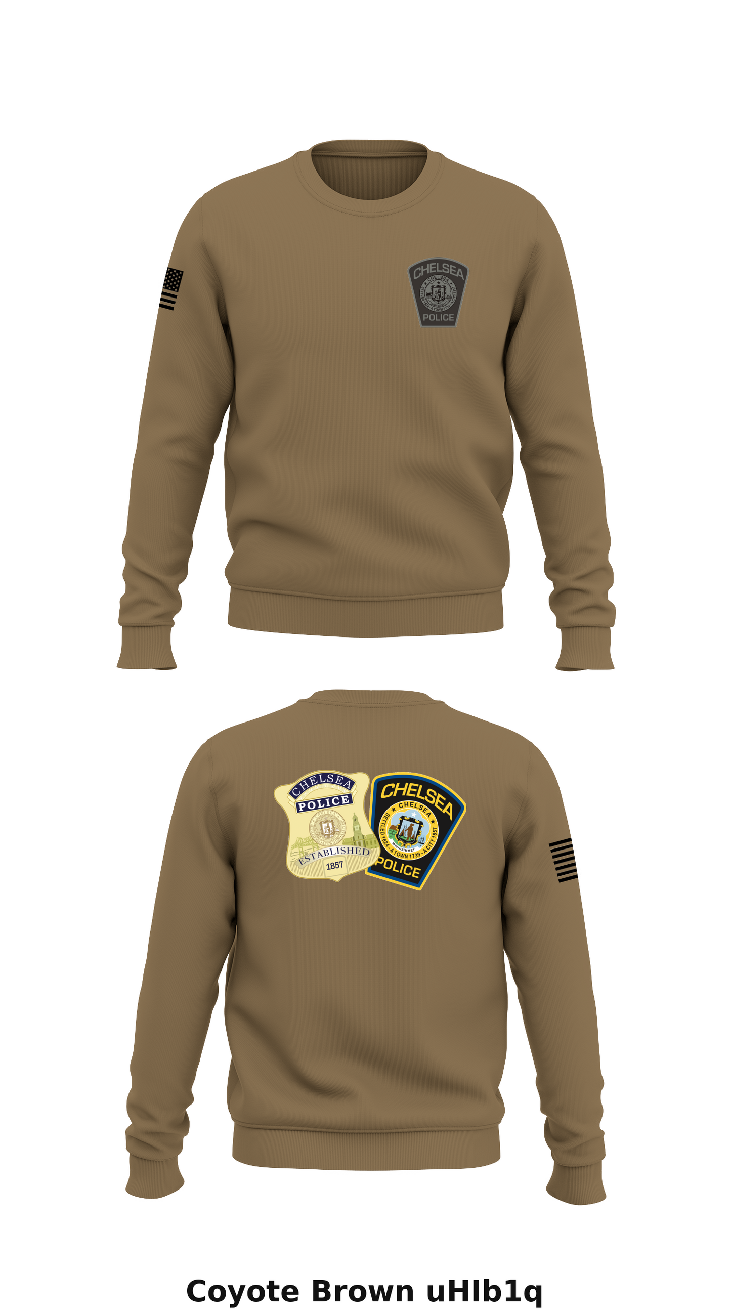 CHELSEA POLICE Store 1 Core Men's Crewneck Performance Sweatshirt - uHIb1q