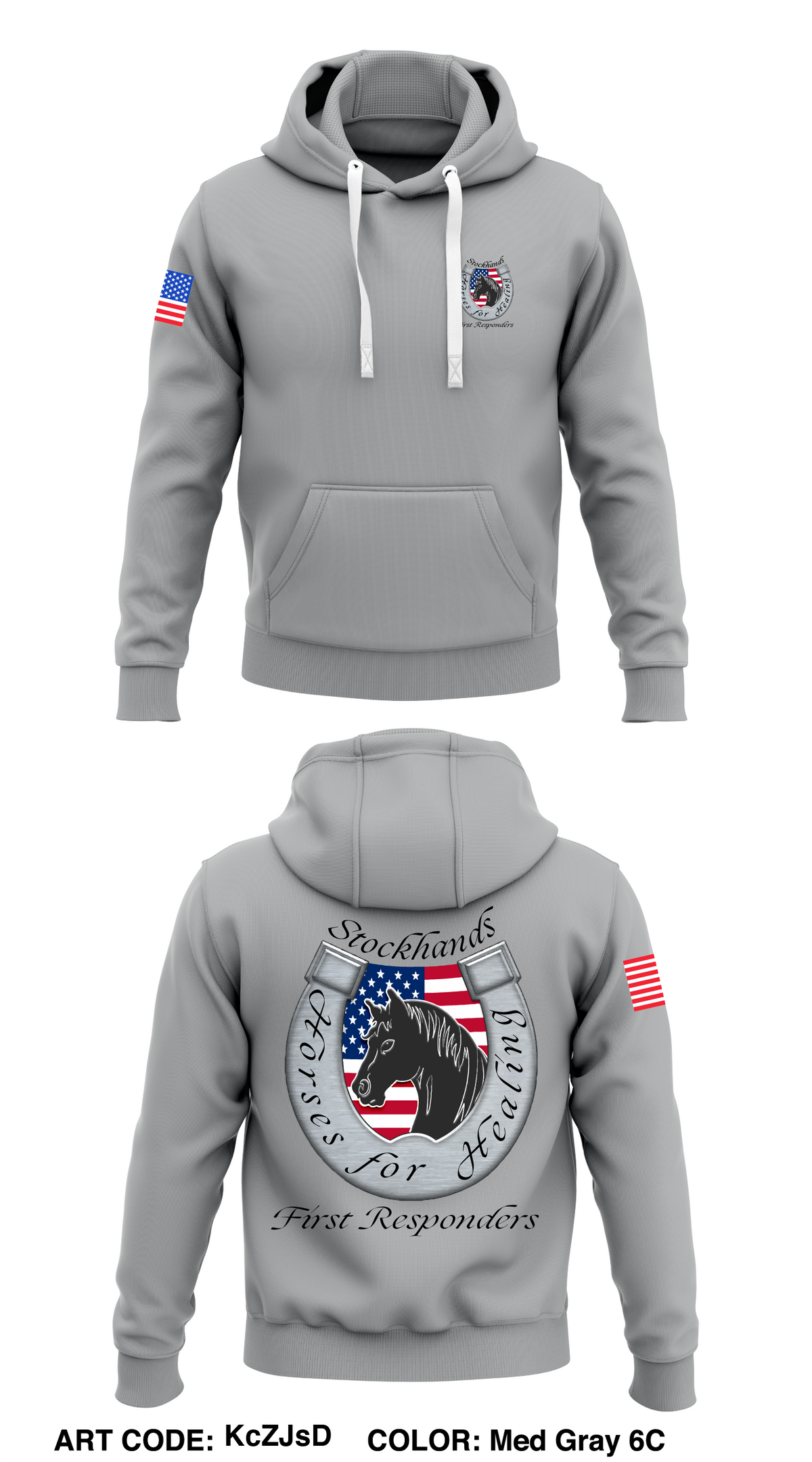 Stockshands Horses For Healing: First Responders Store 1 Core Men's Hooded Performance Sweatshirt - KcZJsD