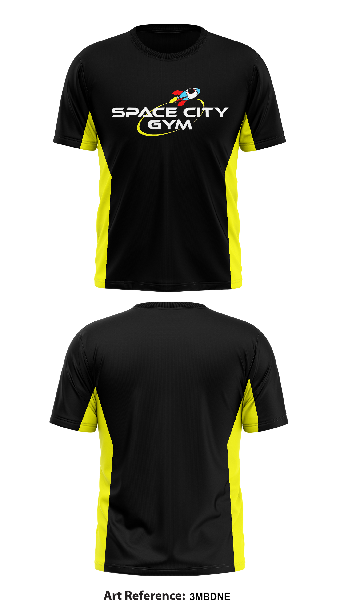 Space City Gym Store 1 Core Men's SS Performance Tee - 3MbdnE