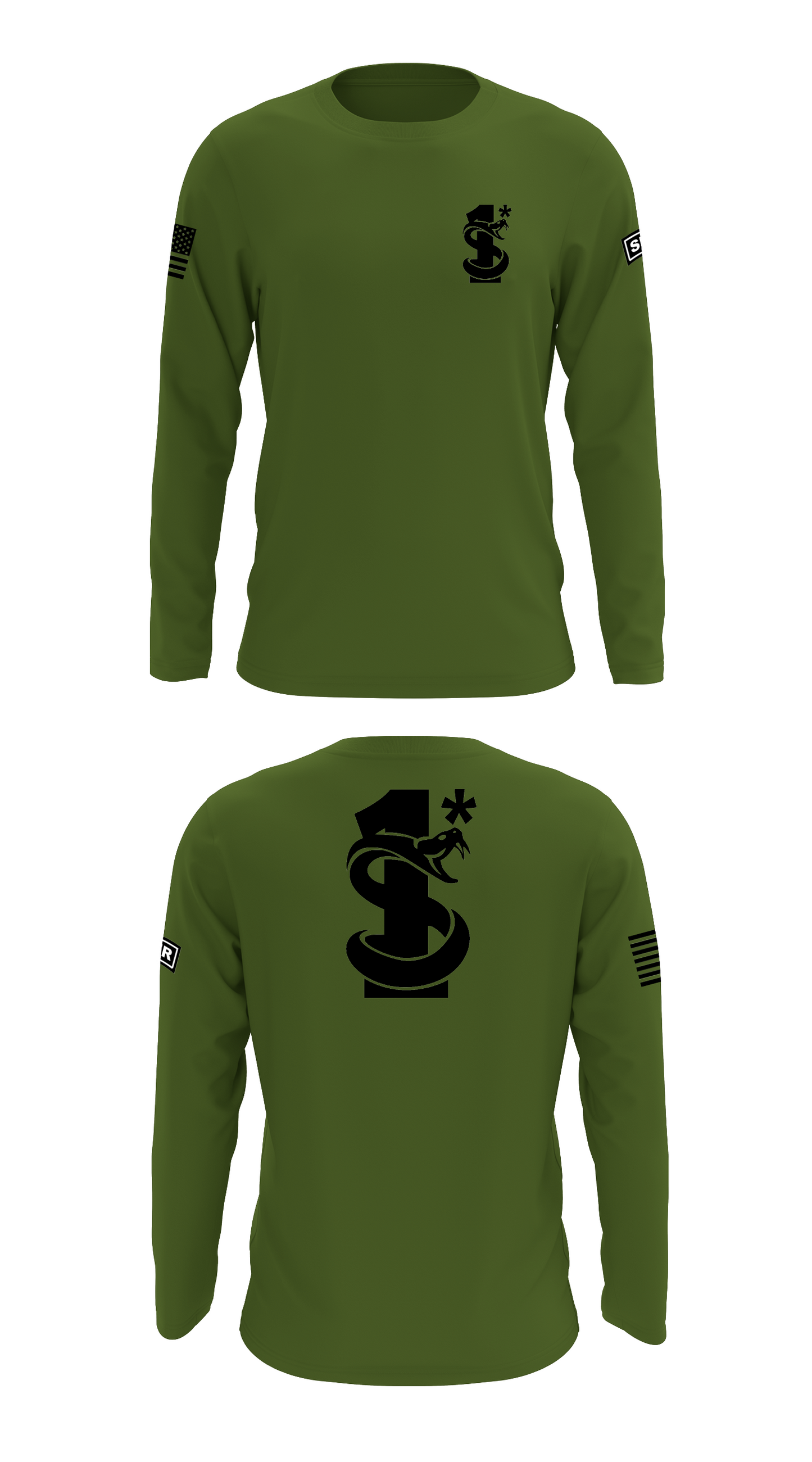 Sniper Team Store 1 Core Men's LS Performance Tee - _-r